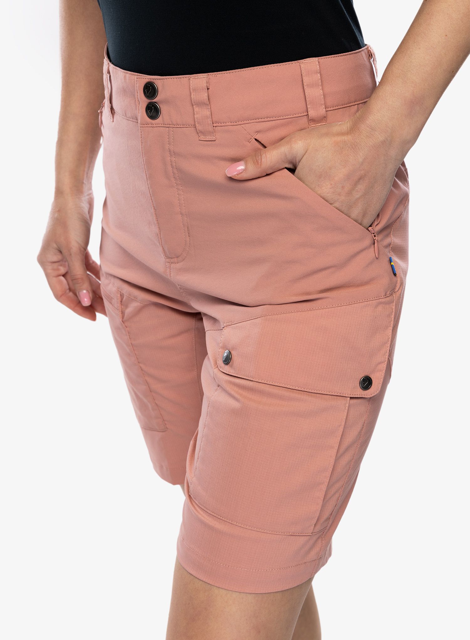 Kraťasy dámské Fjallraven Abisko Midsummer Shorts - dusty rose