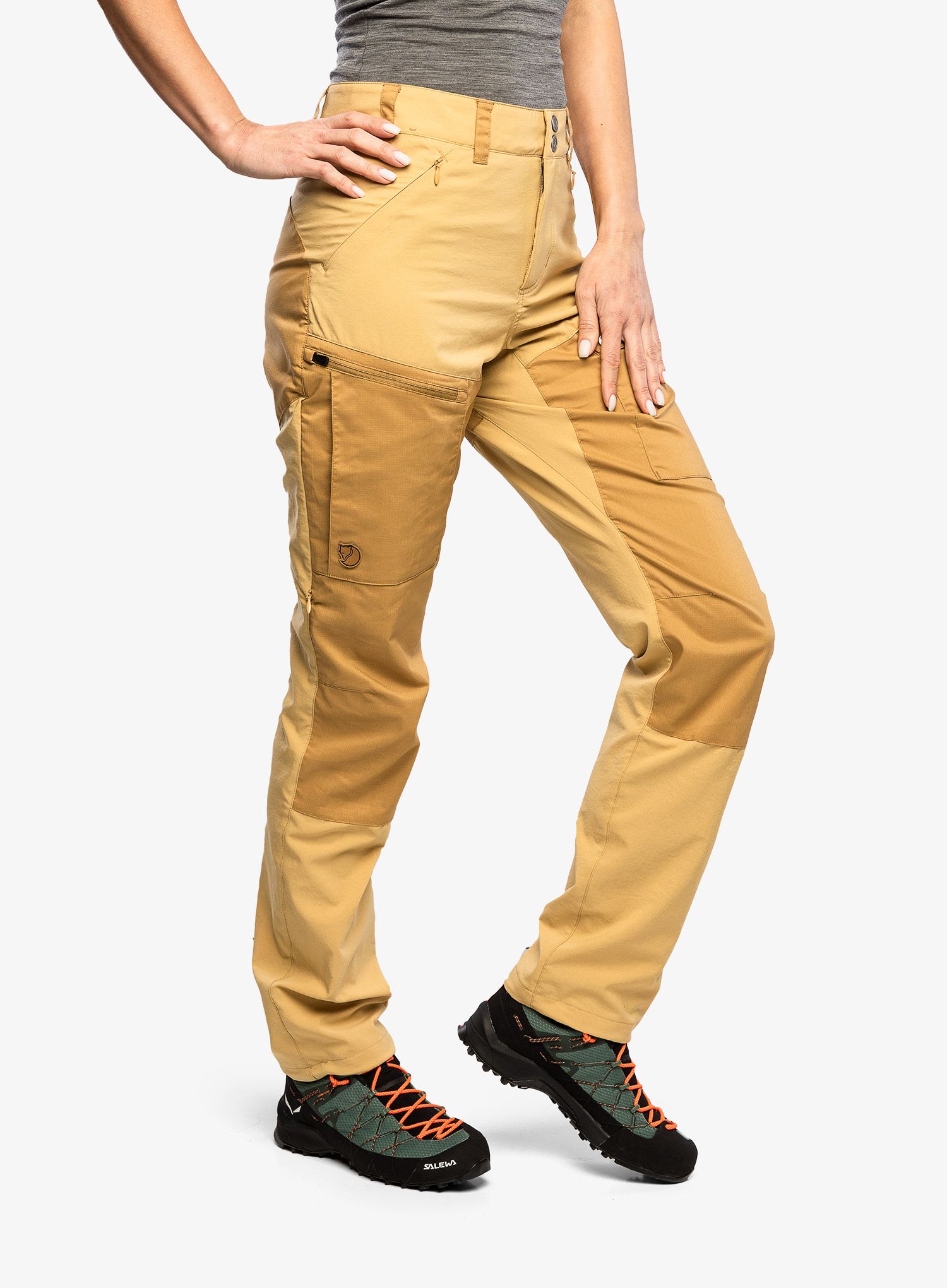 Kalhoty dámské Fjallraven Abisko Midsummer Trousers Reg - dune beige/brown