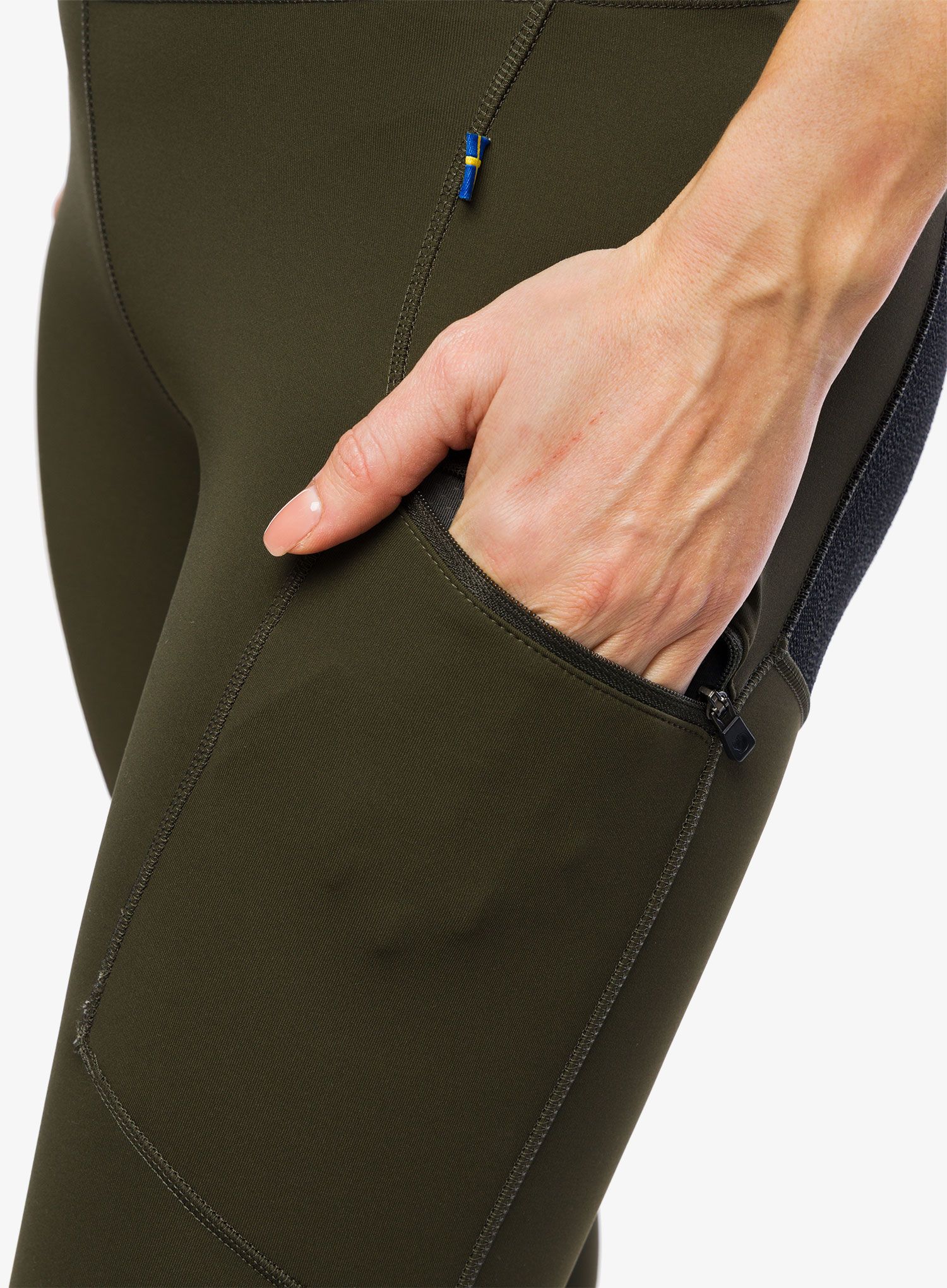 Kalhoty dámské Fjallraven Abisko Trekking Tights HD - deep forest
