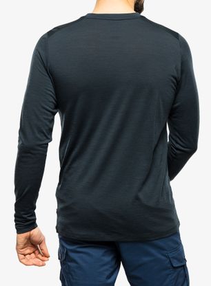 Mikina Fjallraven Abisko Wool LS - dark navy