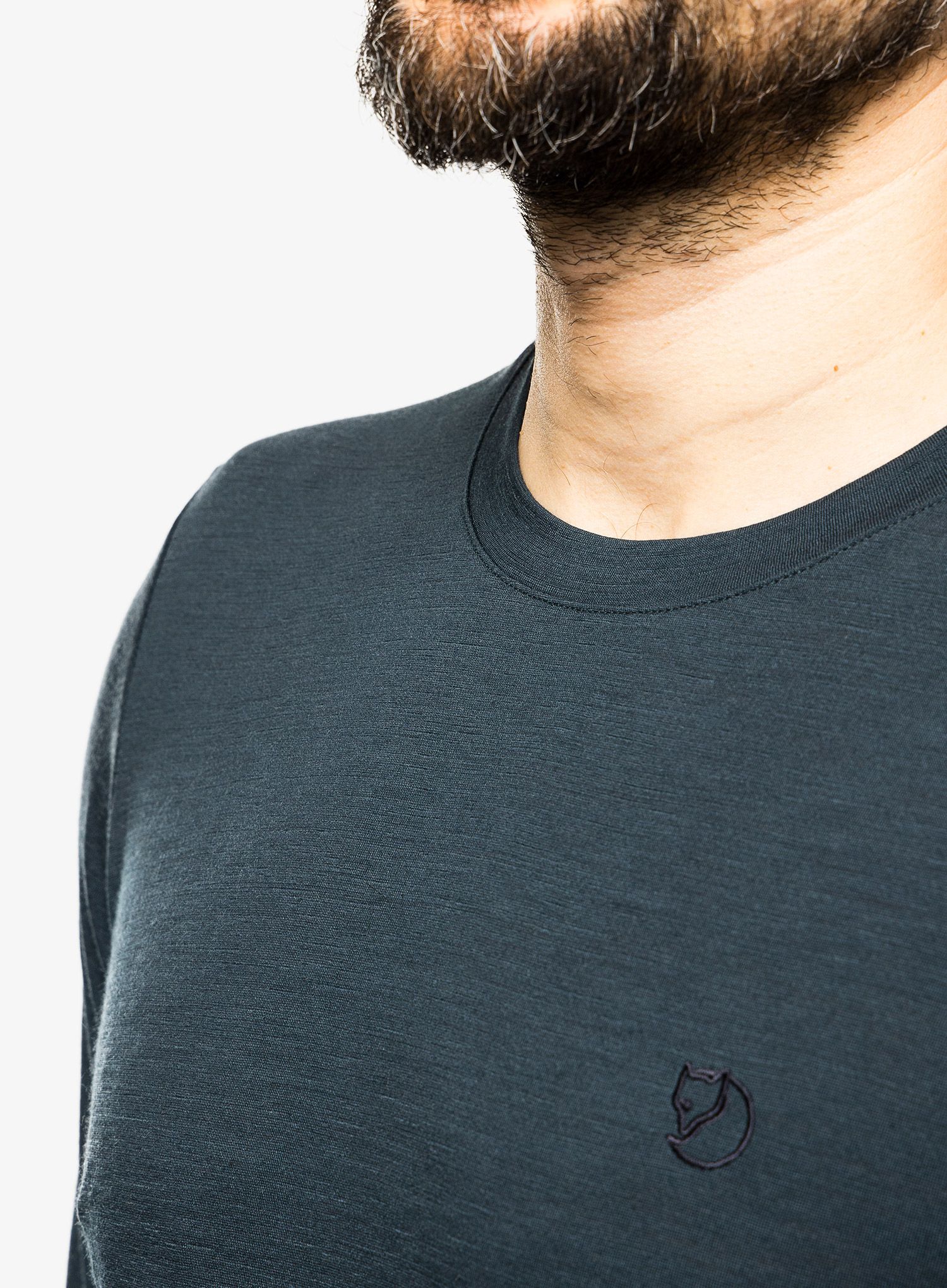 Mikina Fjallraven Abisko Wool LS - dark navy
