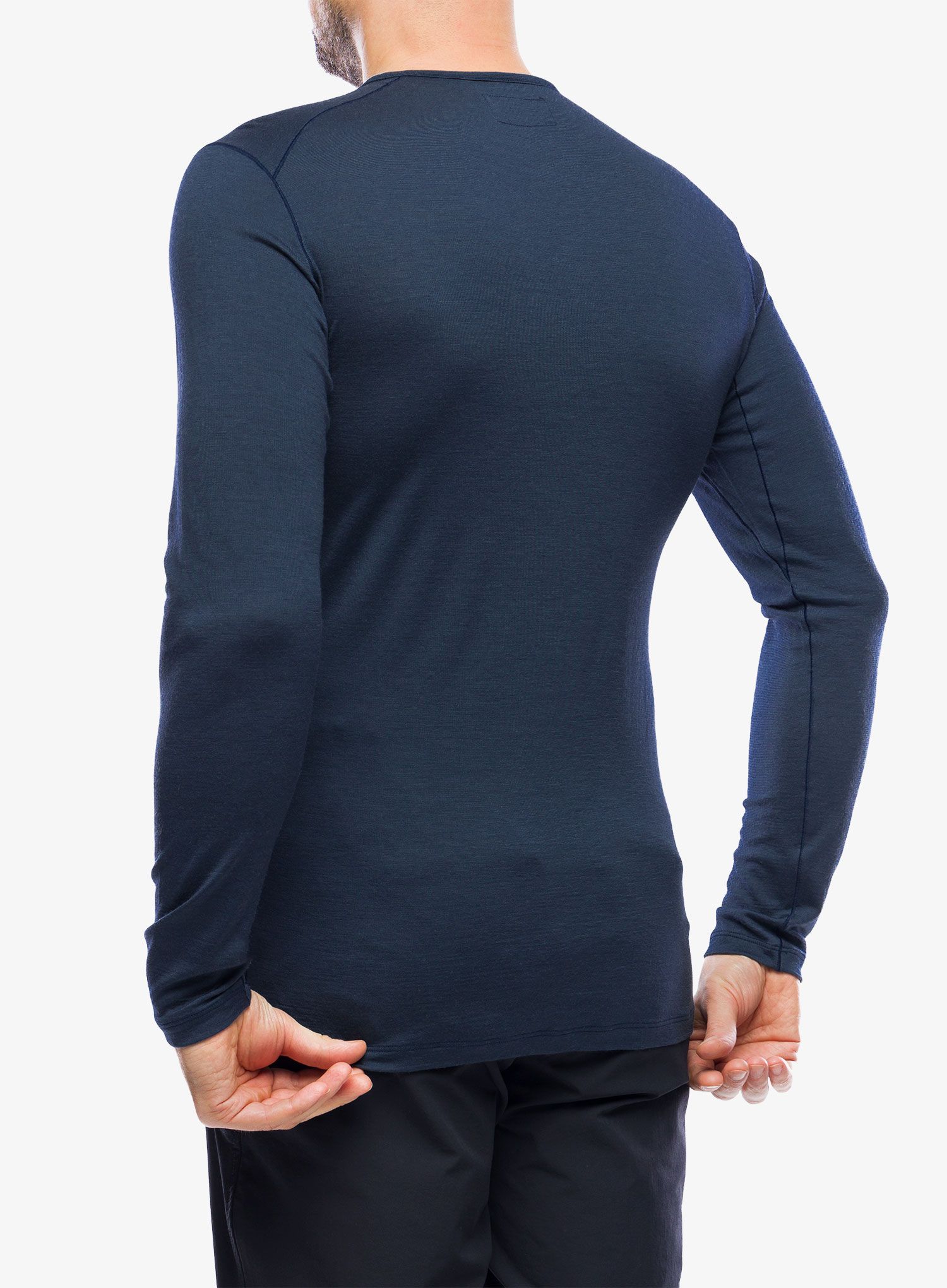 Teplá mikina Fjallraven Bergtagen Thinwool LS - mountain blue