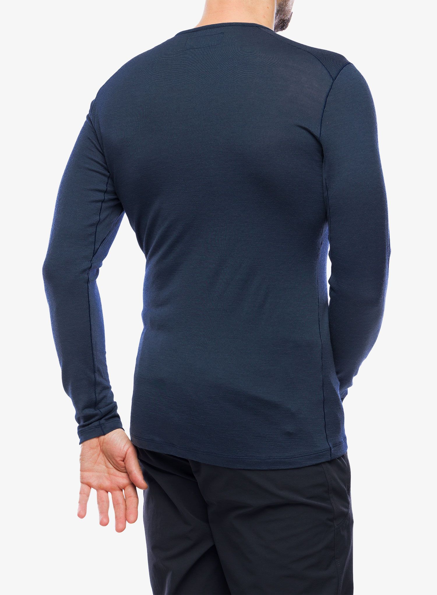 Teplá mikina Fjallraven Bergtagen Thinwool LS - mountain blue