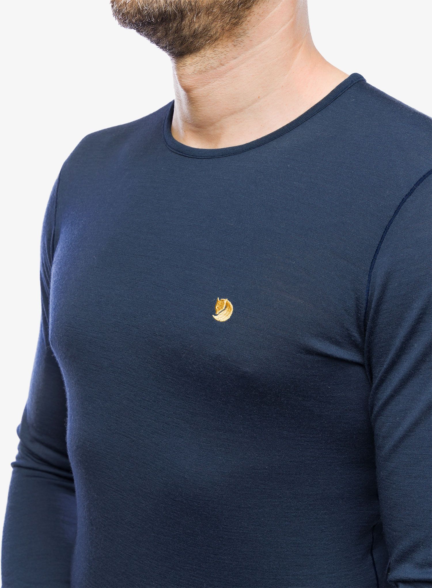 Teplá mikina Fjallraven Bergtagen Thinwool LS - mountain blue