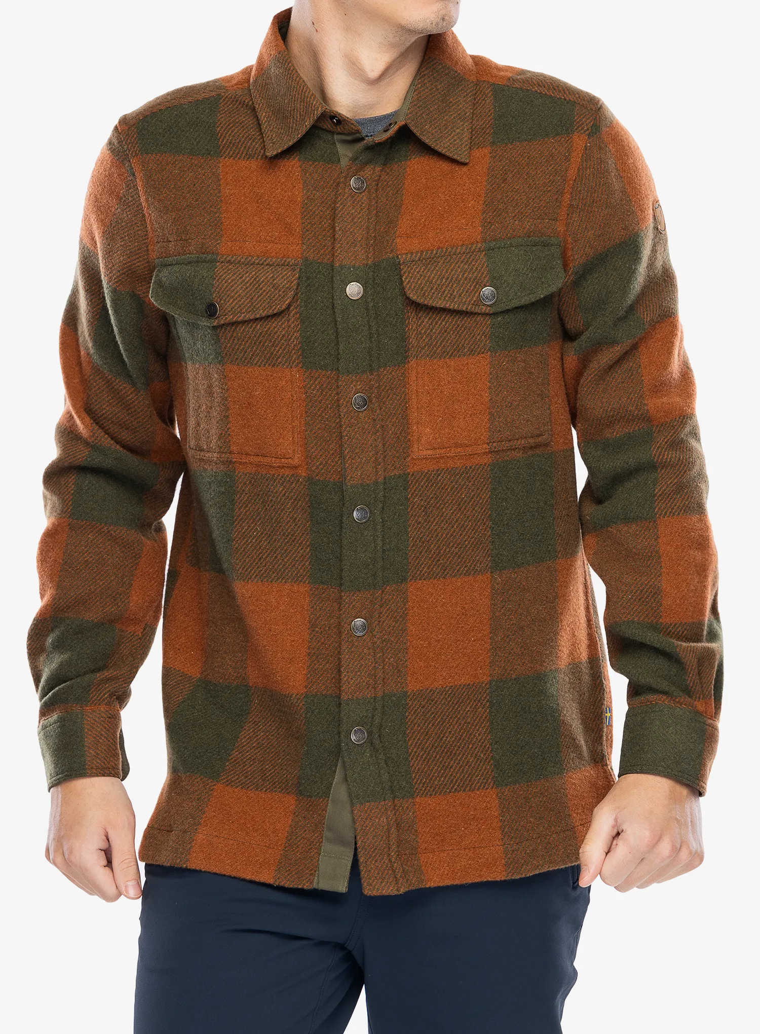 Turistická košile Fjallraven Canada Shirt - autumn leaf/laurel green