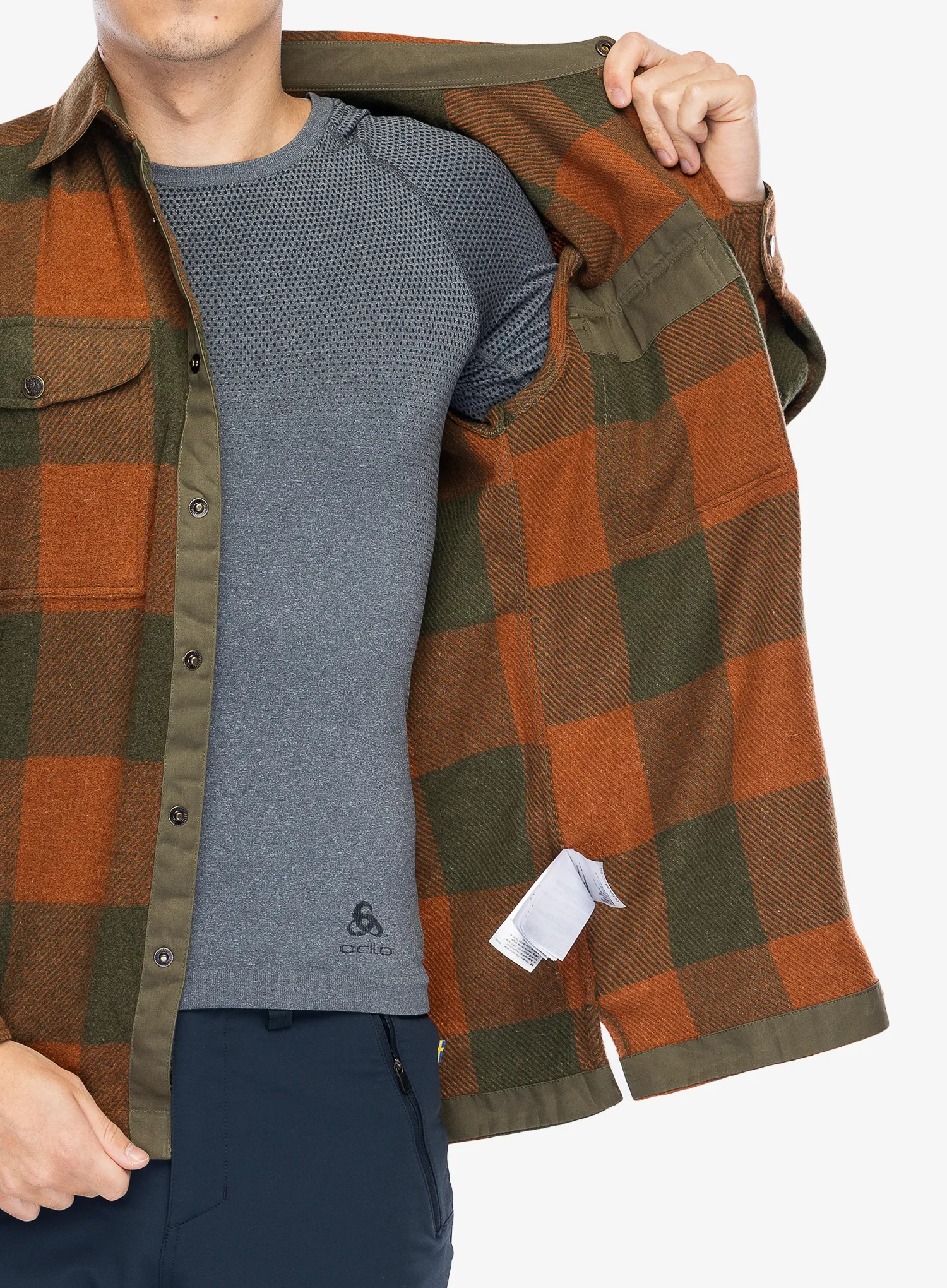 Turistická košile Fjallraven Canada Shirt - autumn leaf/laurel green