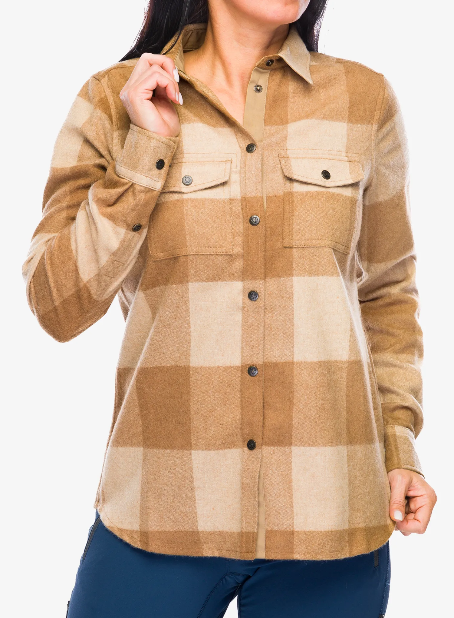 Dámská turistická košile Fjallraven Canada Shirt - buckwheat brown/light beige