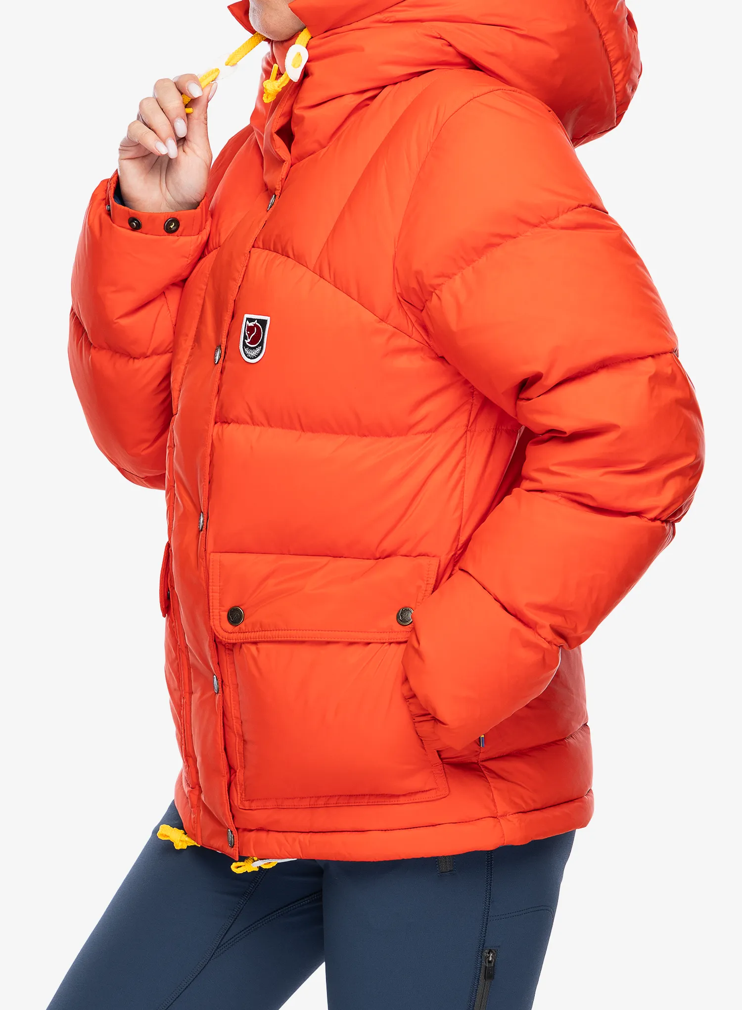 Dámská péřová bunda Fjallraven Expedition Down Lite Jacket - flame orange/un blue