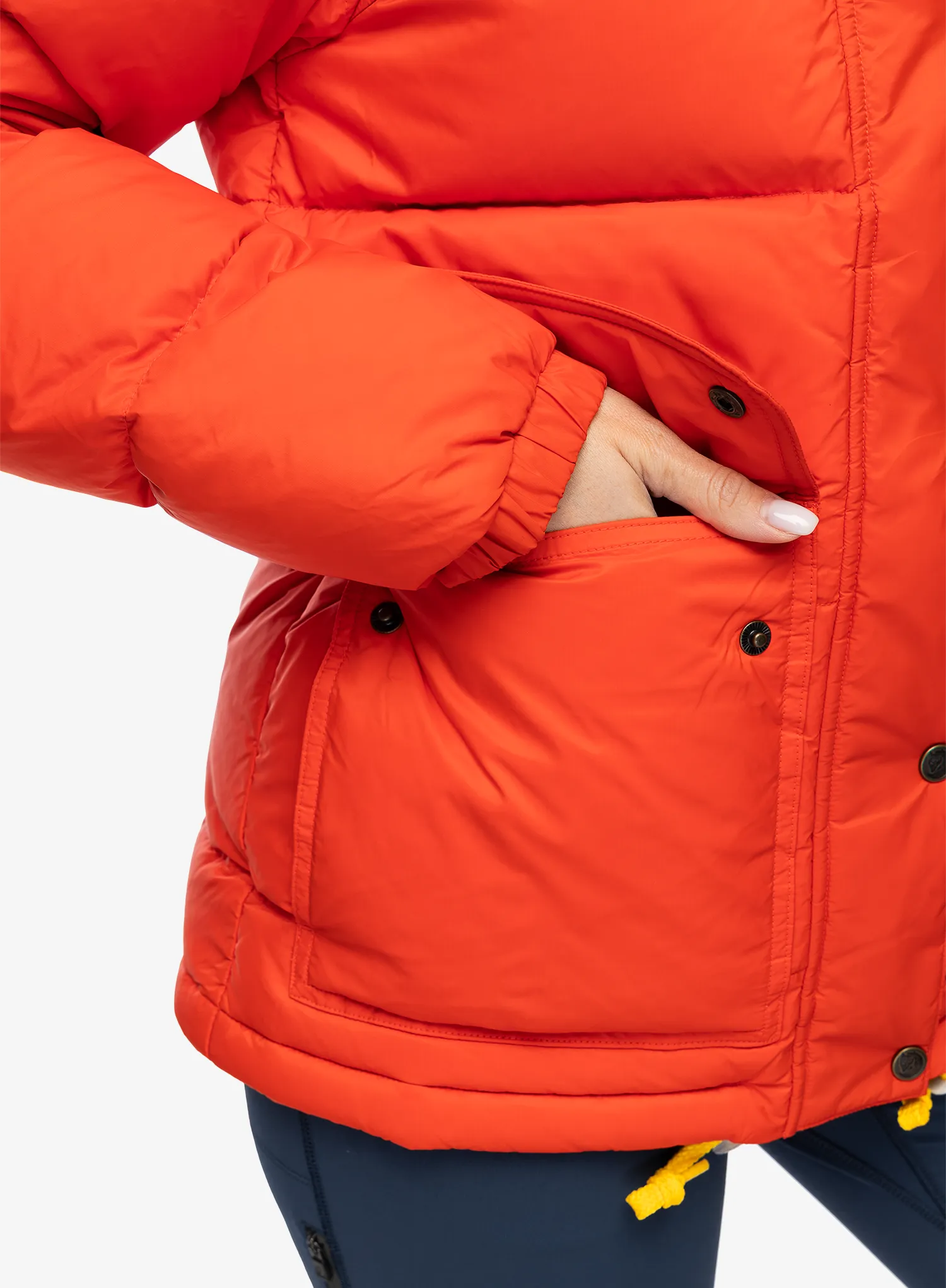 Dámská péřová bunda Fjallraven Expedition Down Lite Jacket - flame orange/un blue