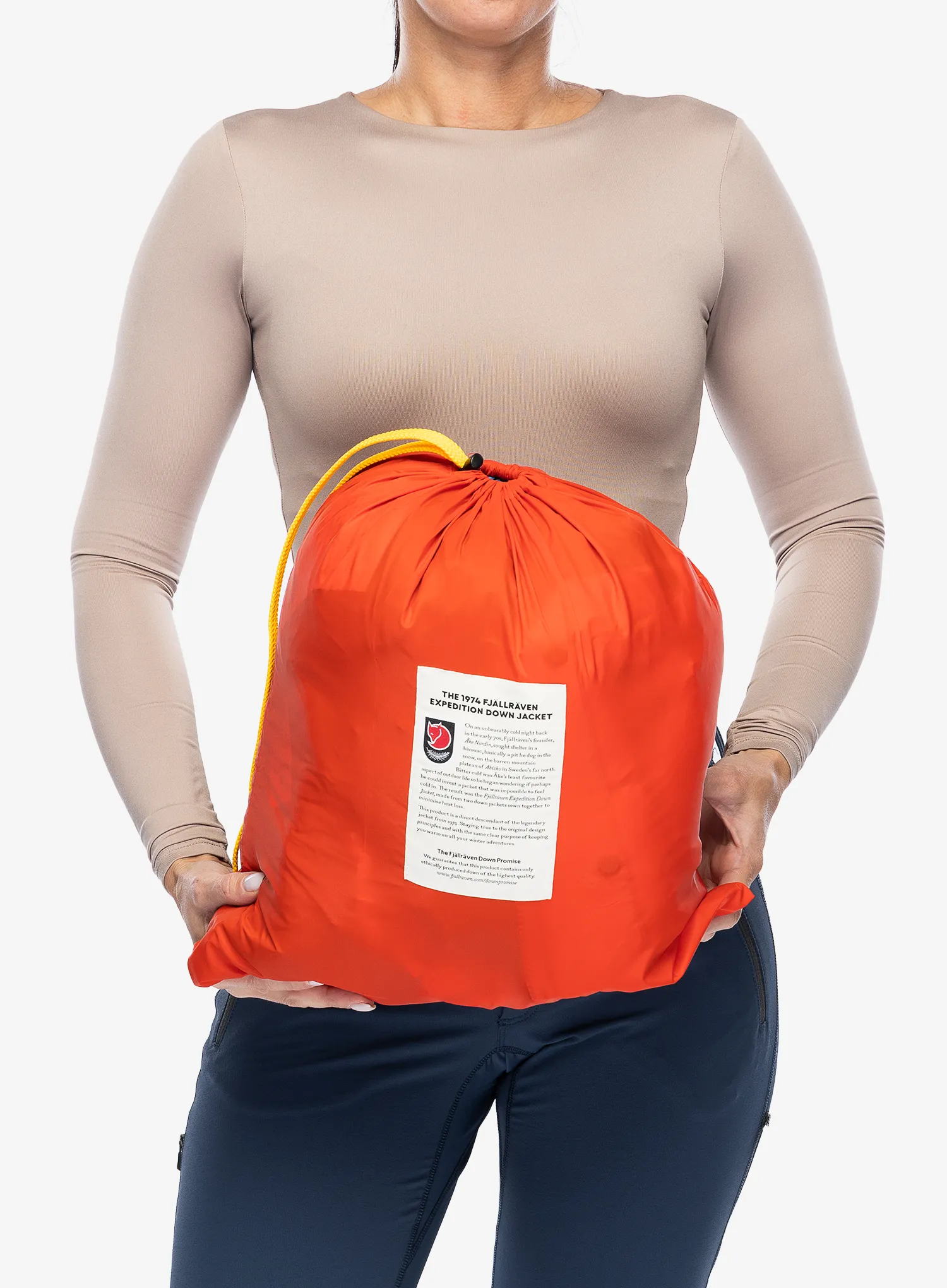 Dámská péřová bunda Fjallraven Expedition Down Lite Jacket - flame orange/un blue
