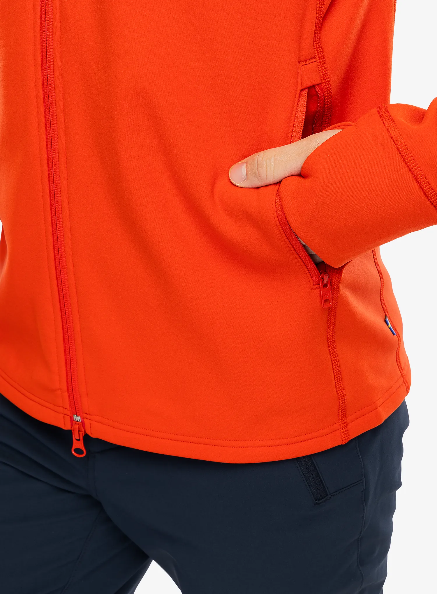 Fleecová mikina Fjallraven Expedition Fleece Hoodie - flame orange