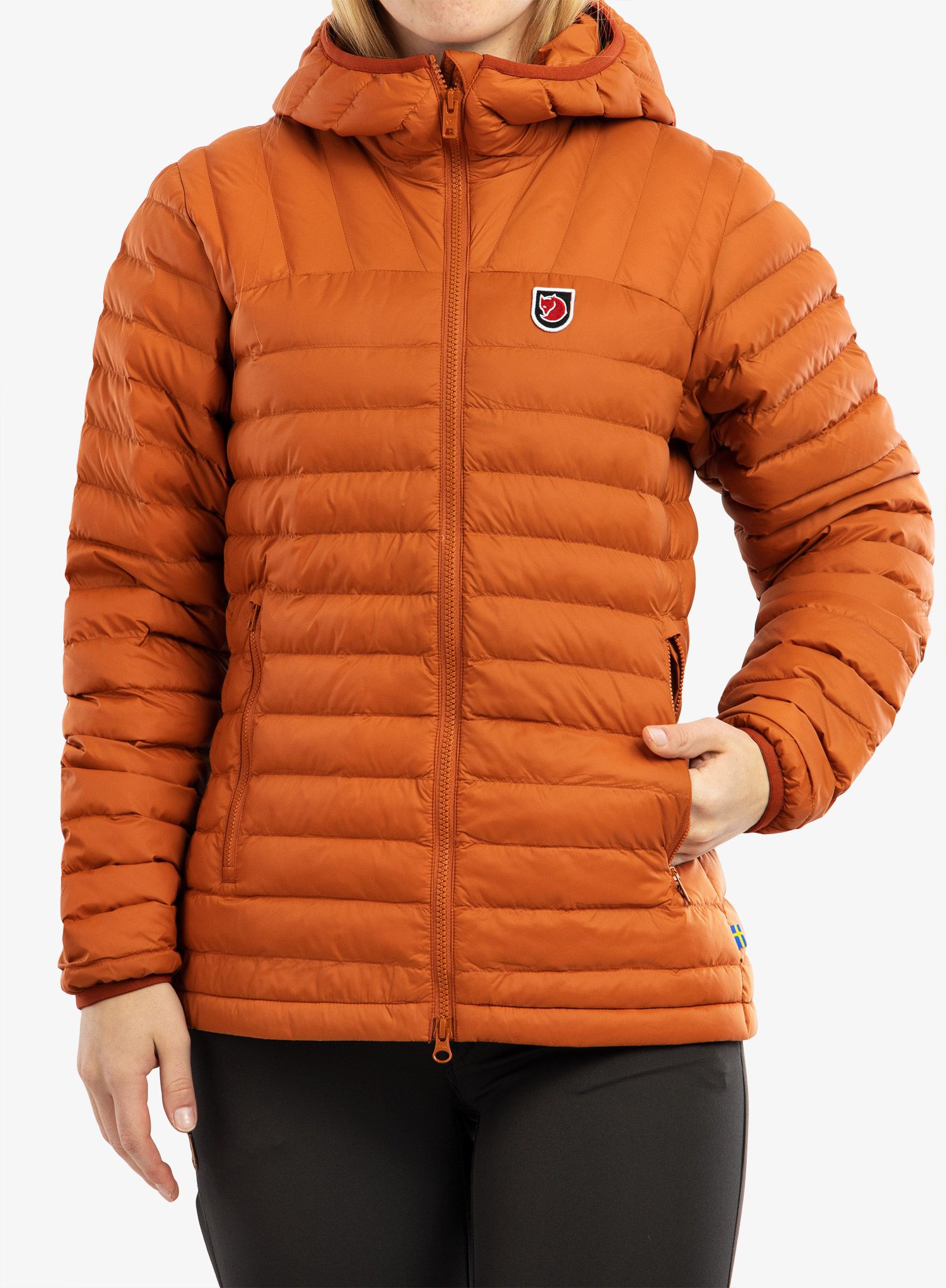 Dámská zateplená bunda Fjallraven Expedition Latt Hoodie - brown
