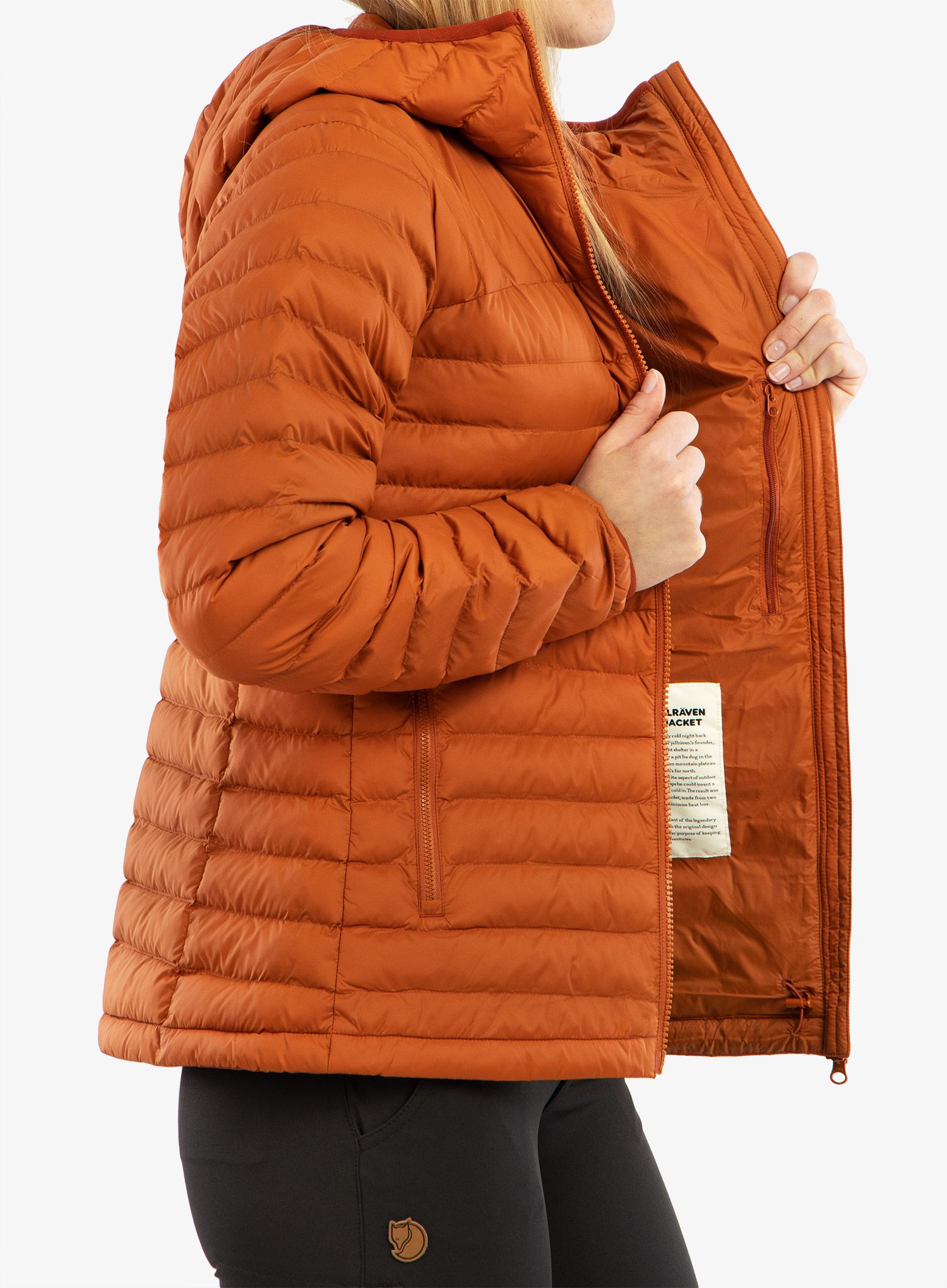 Dámská zateplená bunda Fjallraven Expedition Latt Hoodie - brown