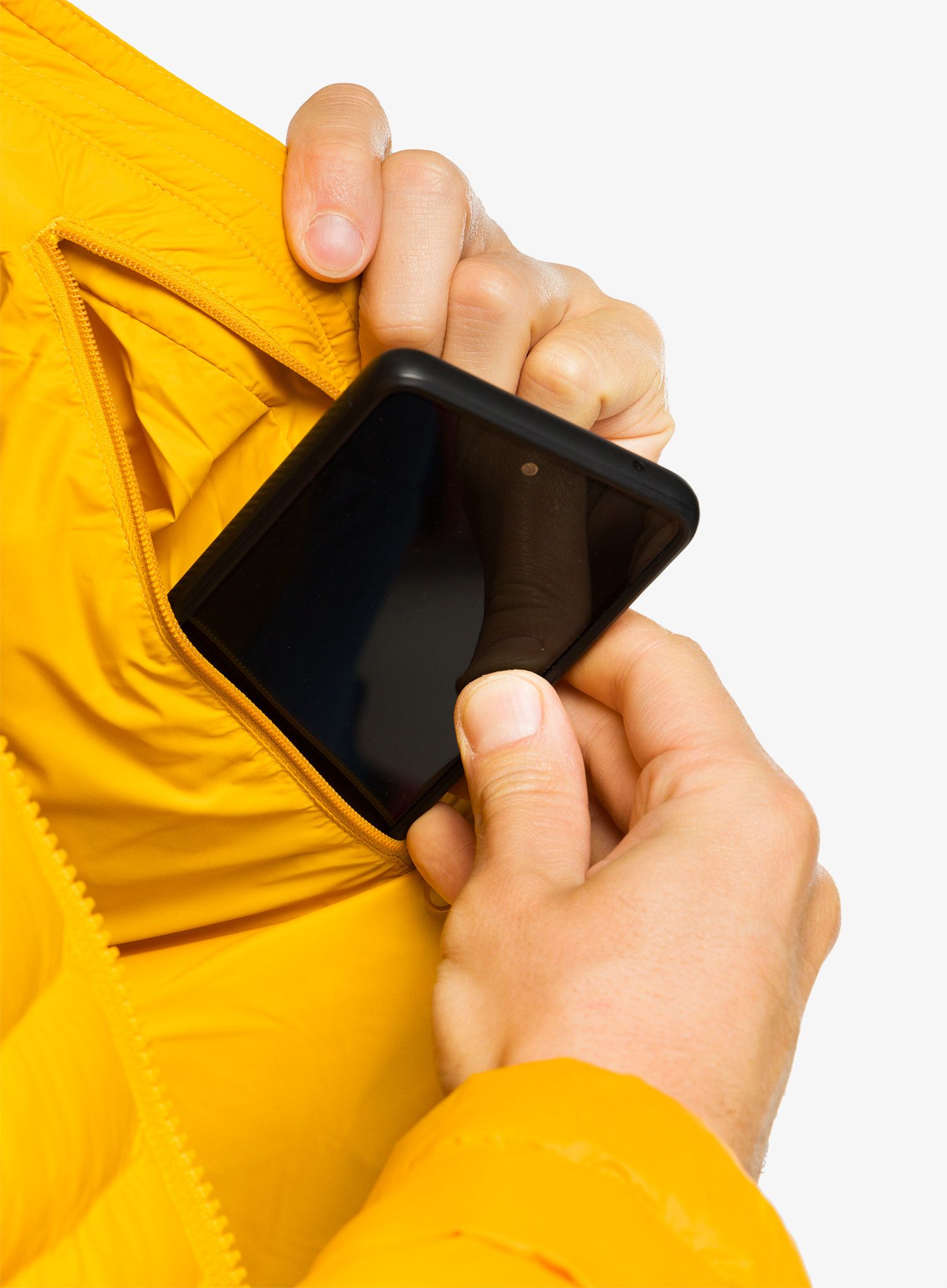 Zateplená bunda Fjallraven Expedition Latt Hoodie - mustard yellow