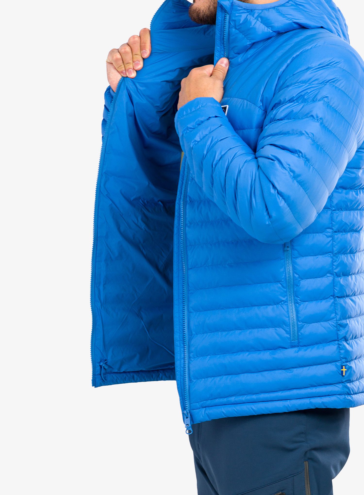 Izolovaná bunda Fjallraven Expedition Latt Hoodie - un blue