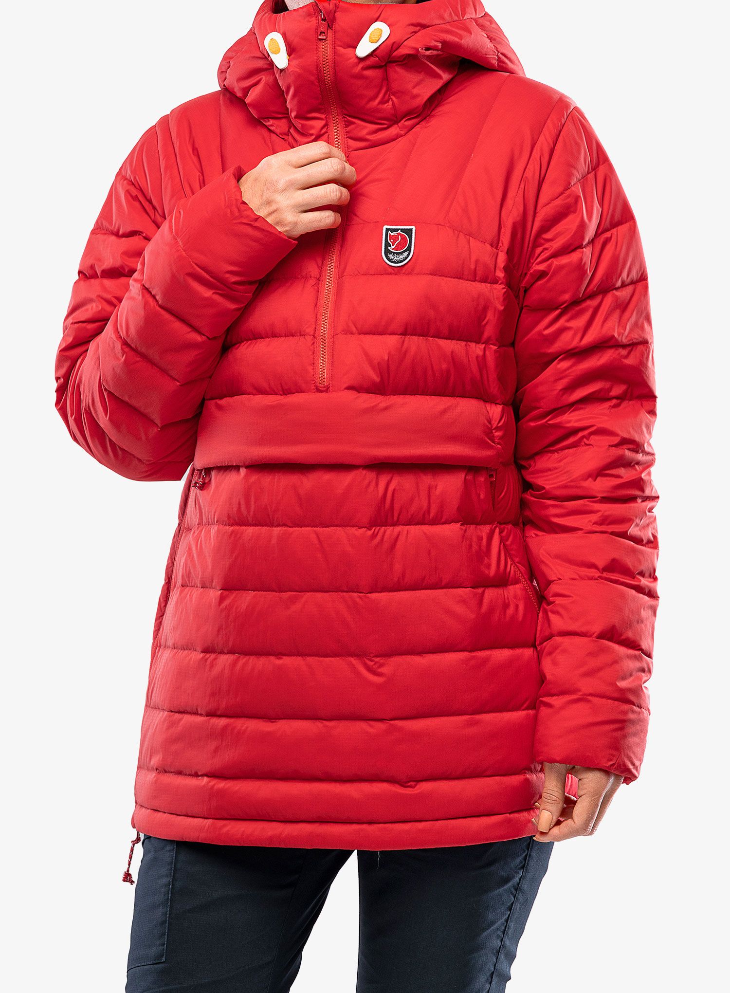 Dámská péřová bunda Fjallraven Expedition Pack Down Anorak - true red