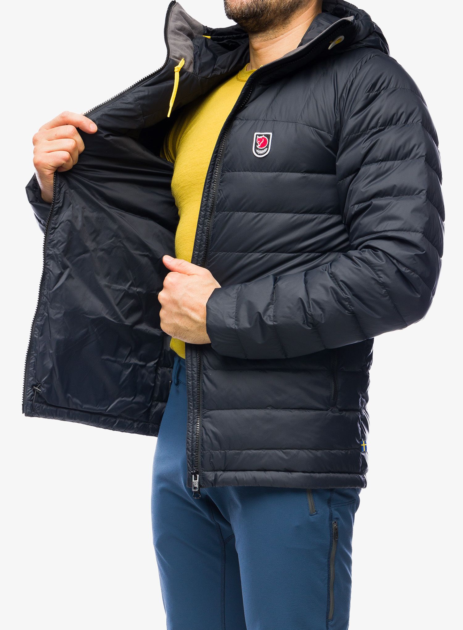 Péřová bunda Fjallraven Expedition Pack Down Hoodie - blk