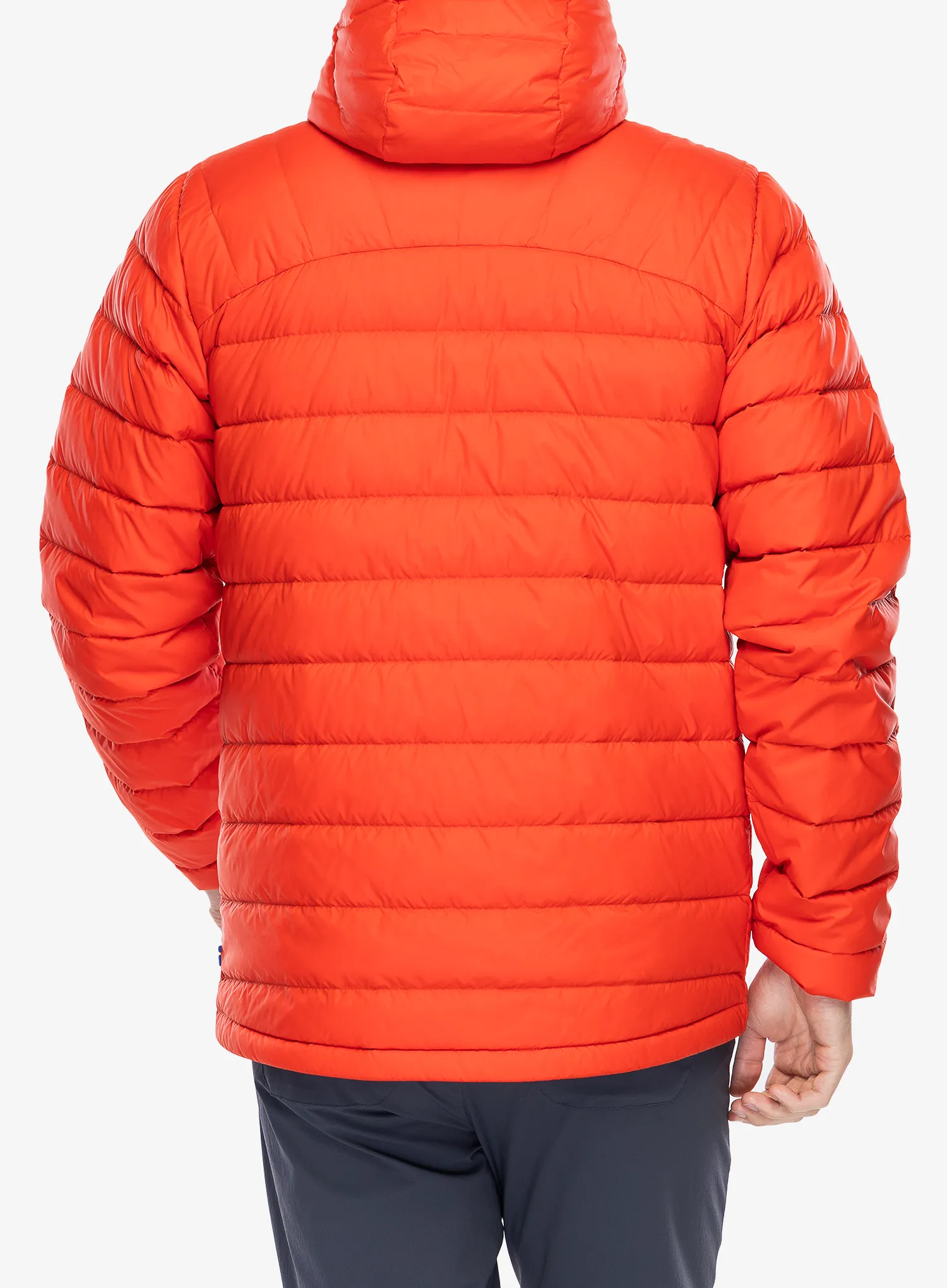 Péřová bunda Fjallraven Expedition Pack Down Hoodie - flame orange/un blue