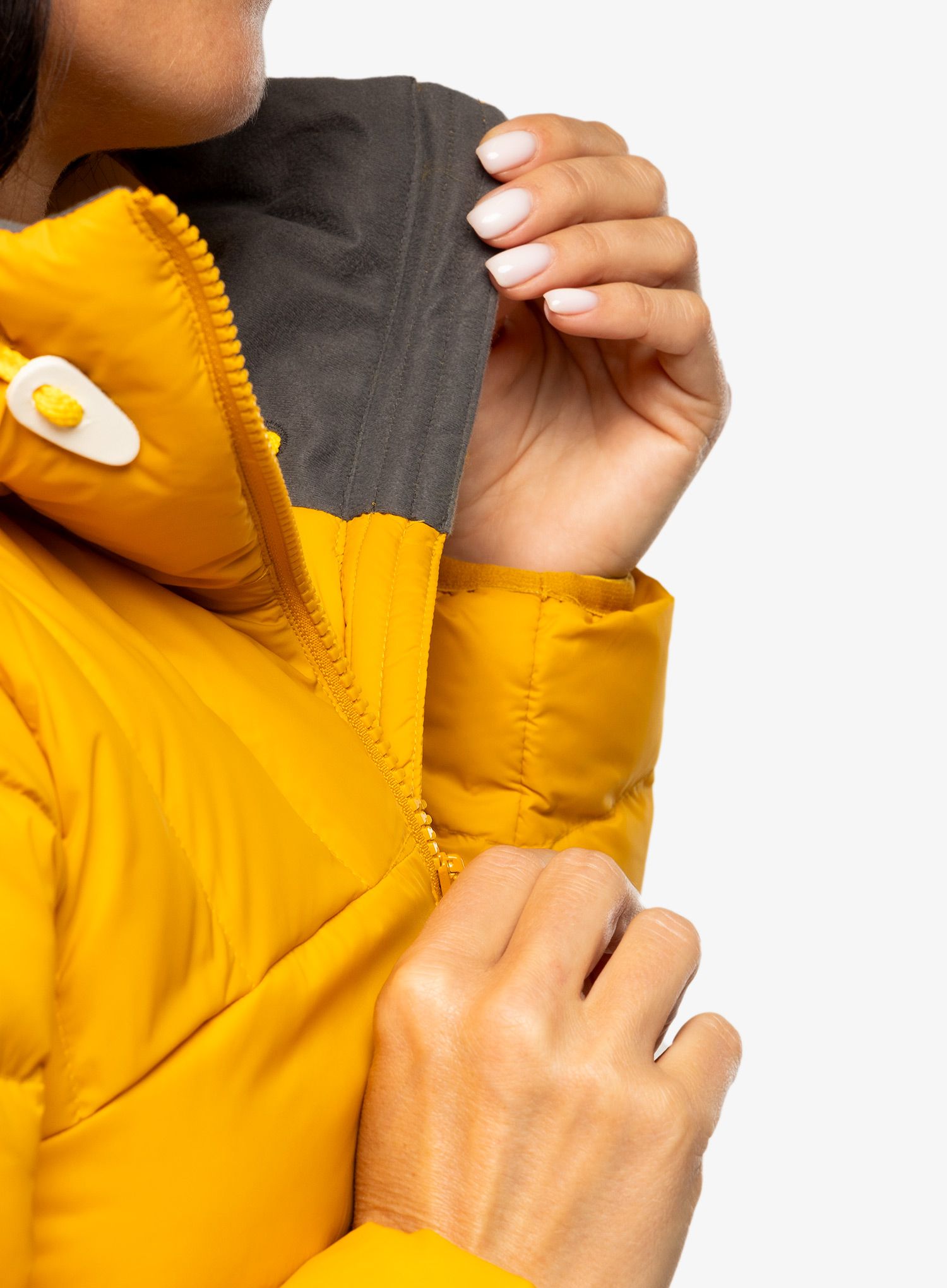 Dámská bunda Fjallraven Expedition Pack Down Hoodie - mustard yellow