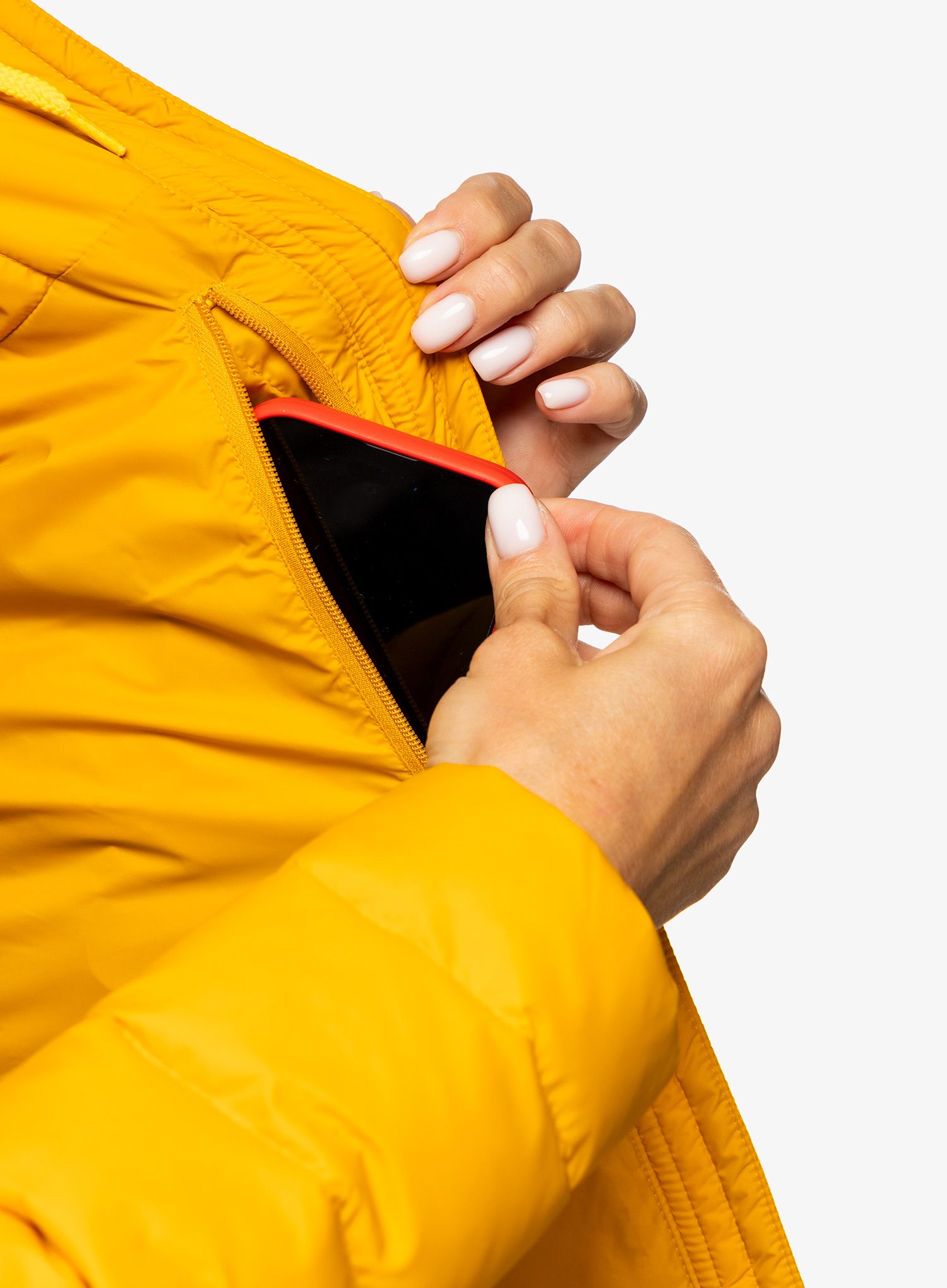 Dámská bunda Fjallraven Expedition Pack Down Hoodie - mustard yellow