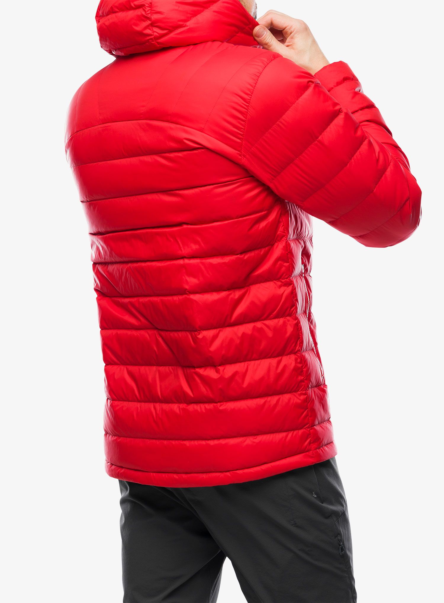 Péřová bunda Fjallraven Expedition Pack Down Hoodie - t.red