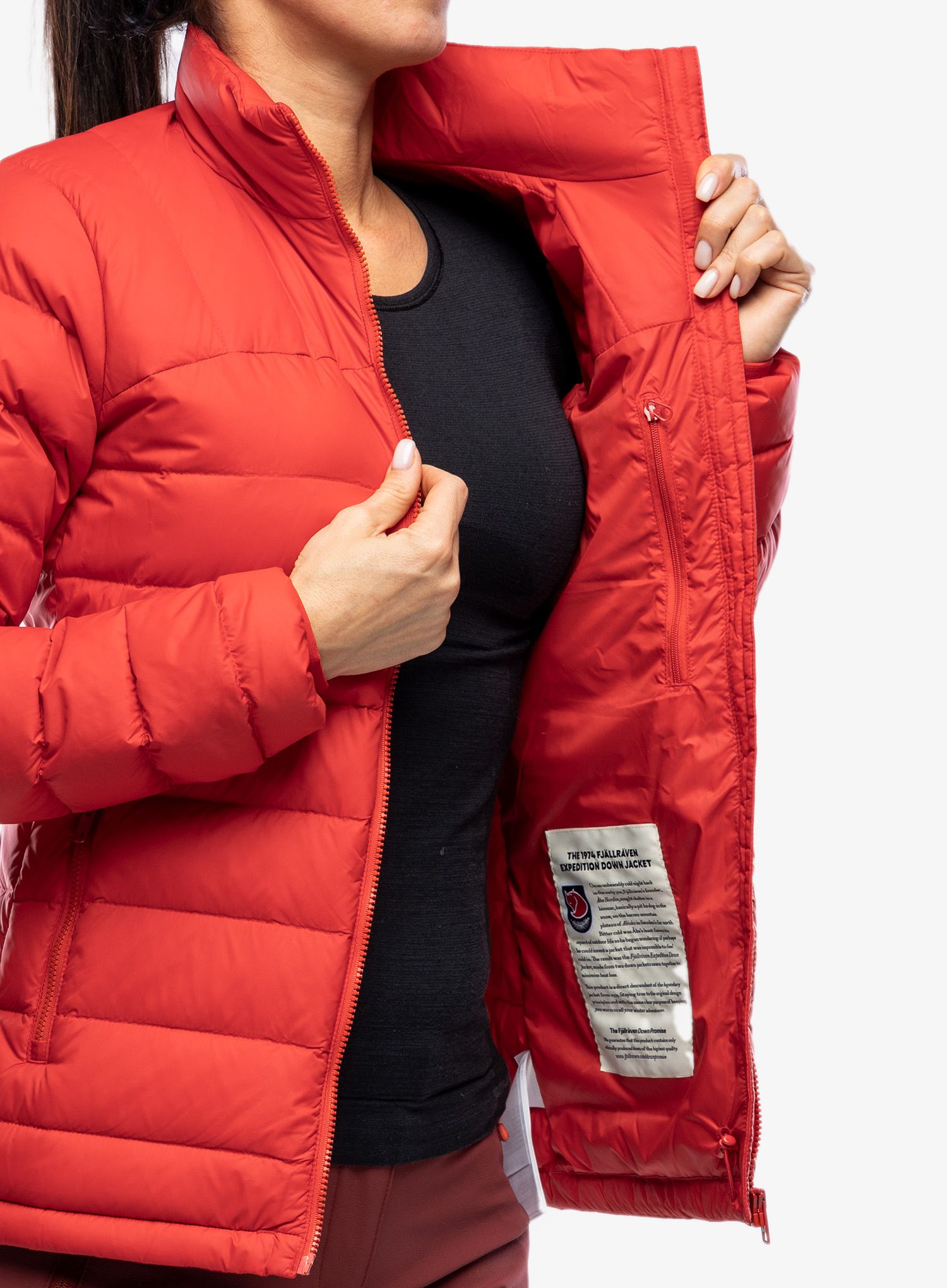 Dámská bunda Fjallraven Expedition Pack Down Jacket - red