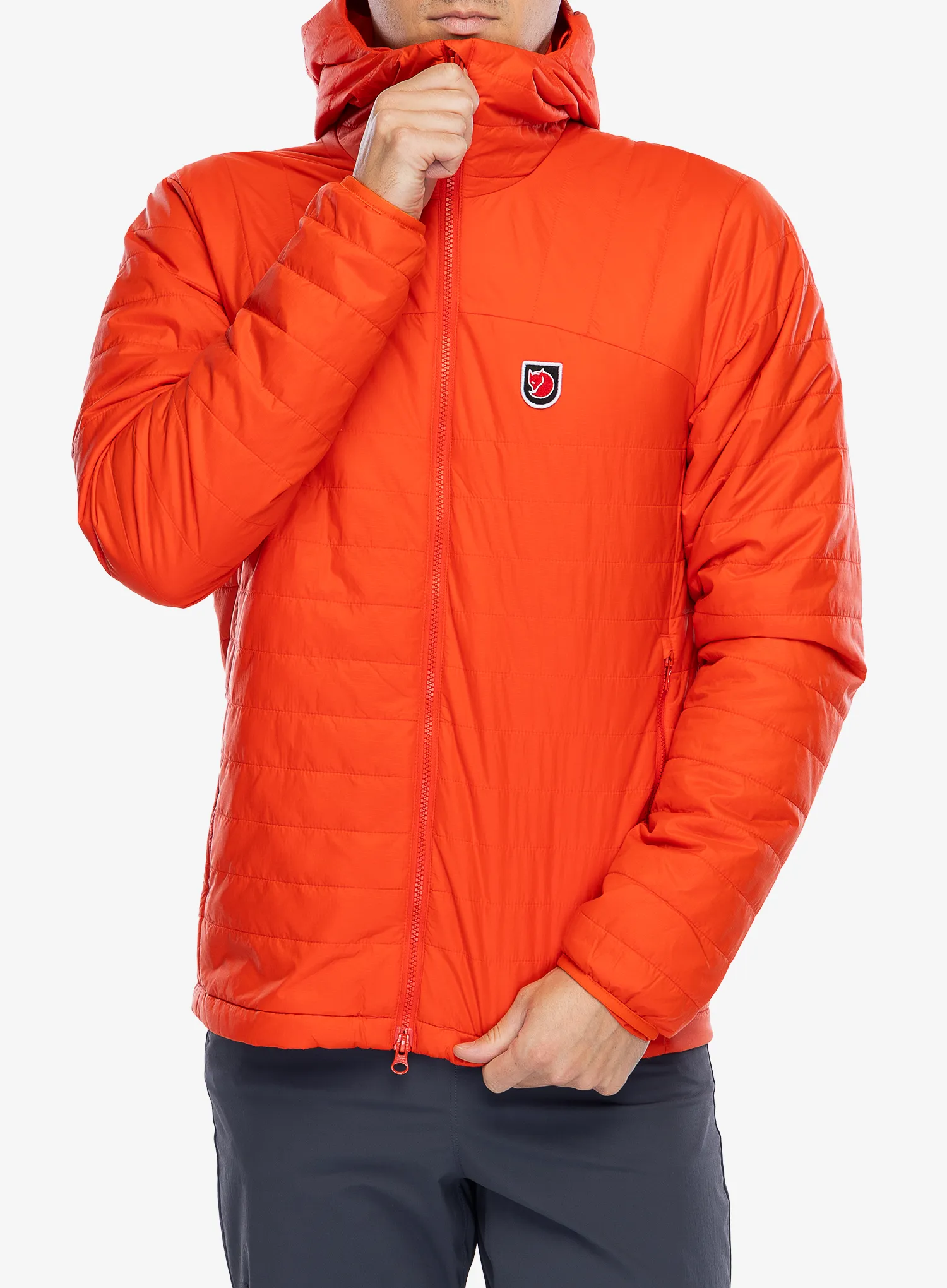 Zateplená bunda Fjallraven Expedition X-latt Hoodie - flame orange