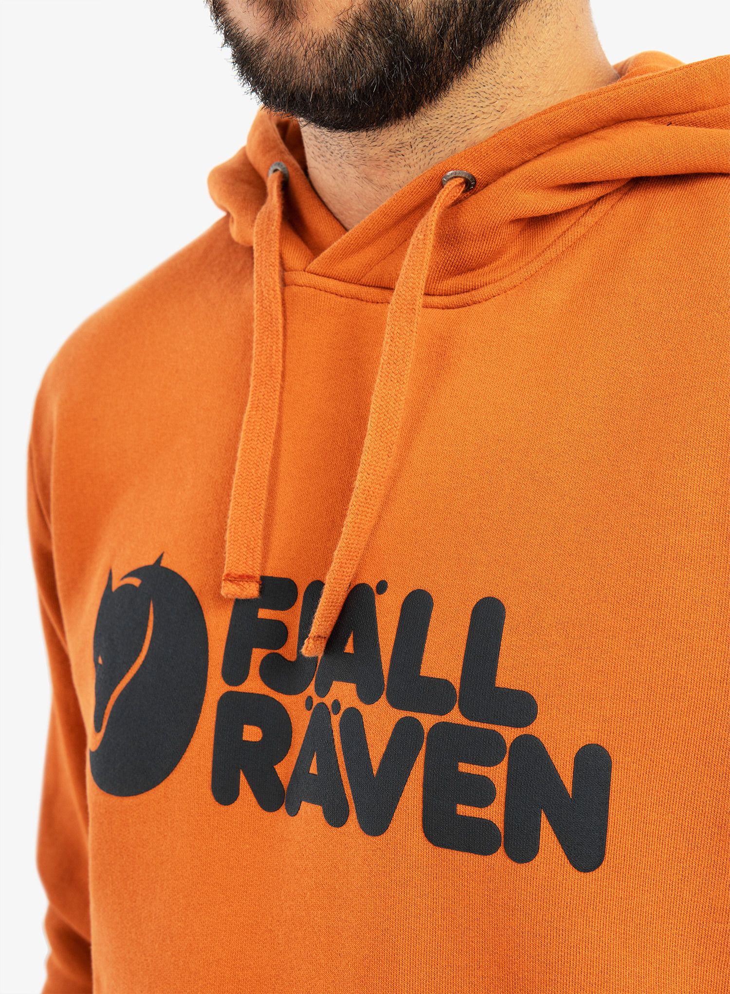 Mikina s kapucí Fjallraven Fjallraven Logo Hoodie - terracotta brown