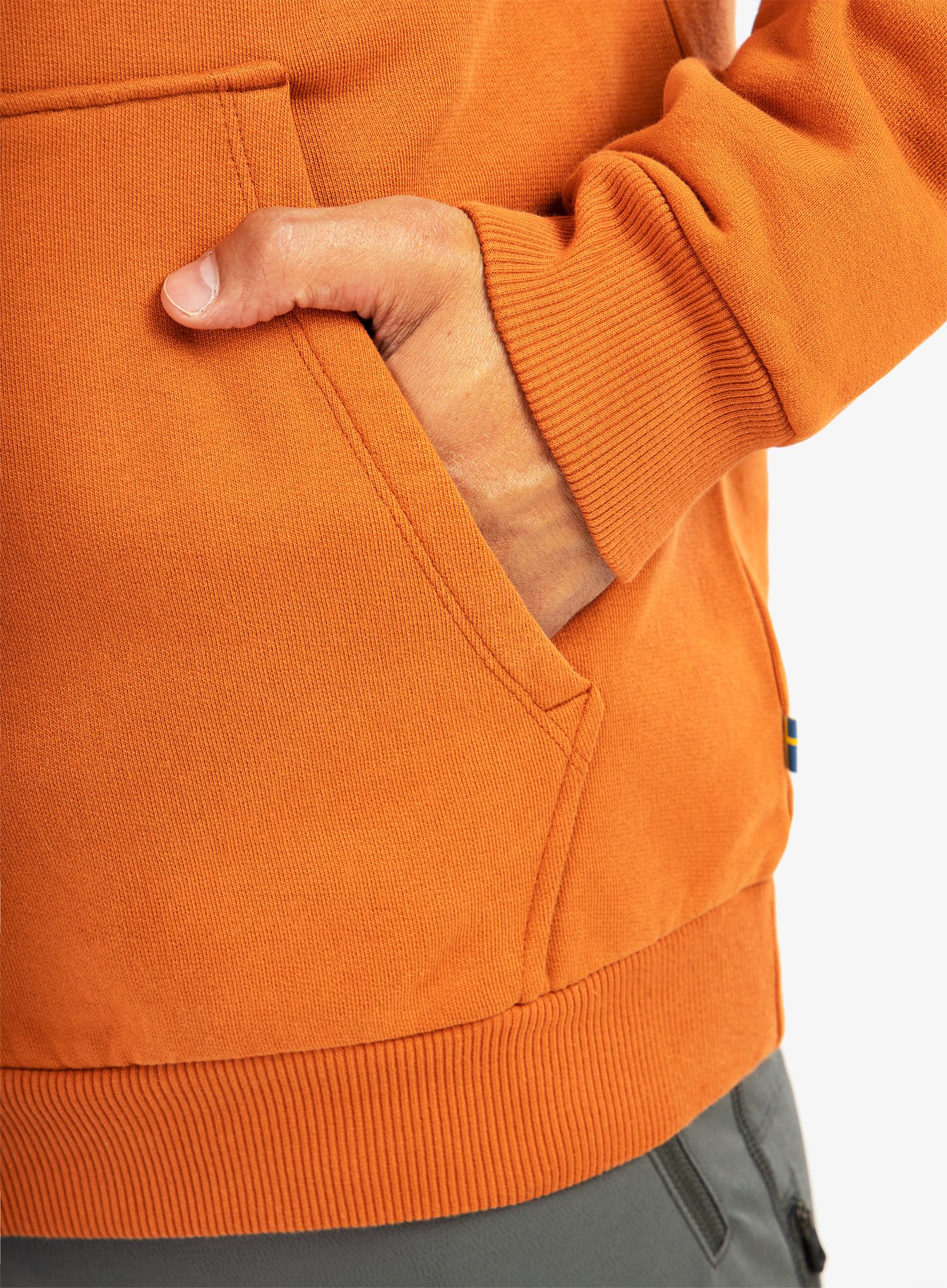 Mikina s kapucí Fjallraven Fjallraven Logo Hoodie - terracotta brown