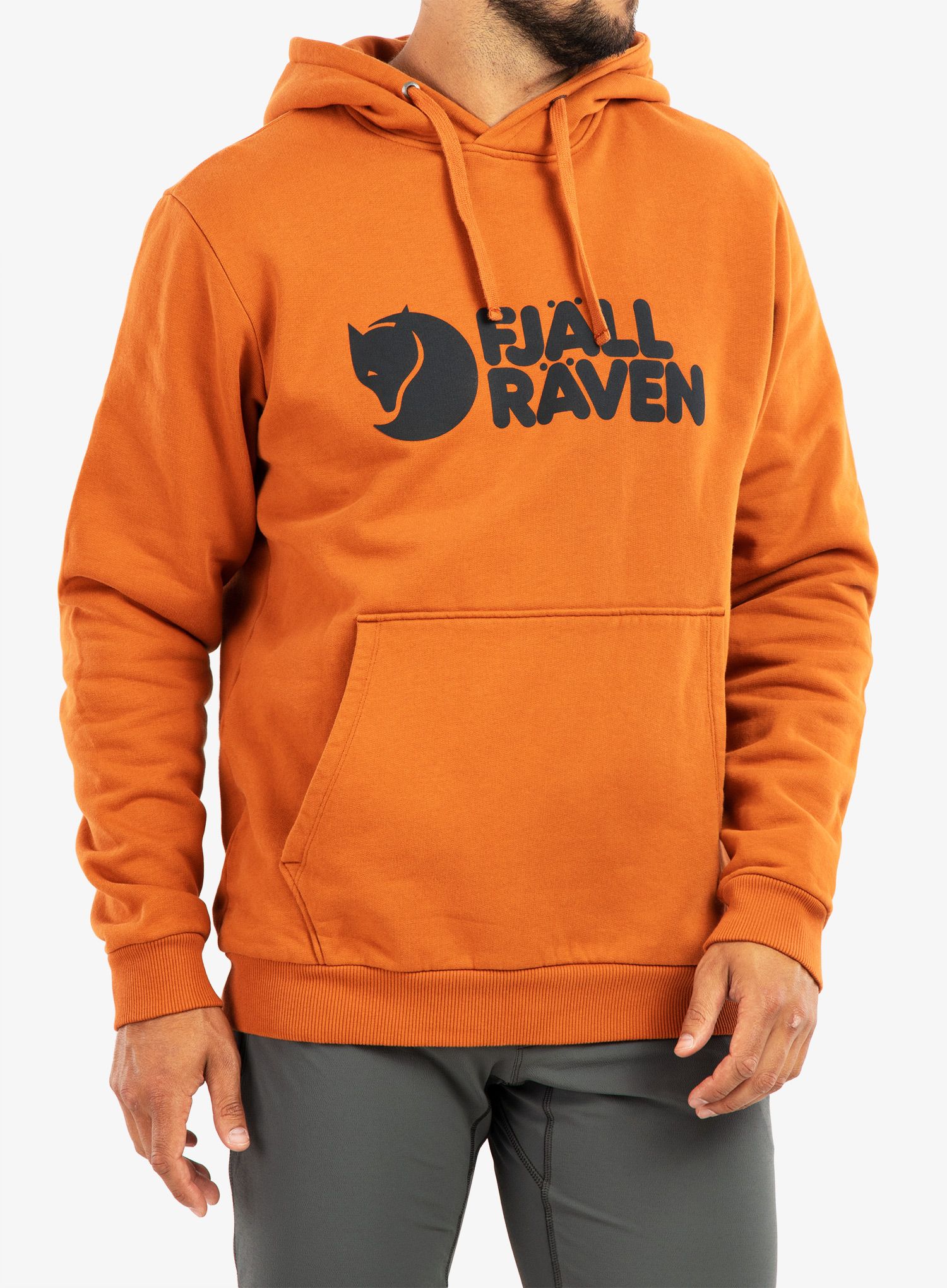 Mikina s kapucí Fjallraven Fjallraven Logo Hoodie - terracotta brown