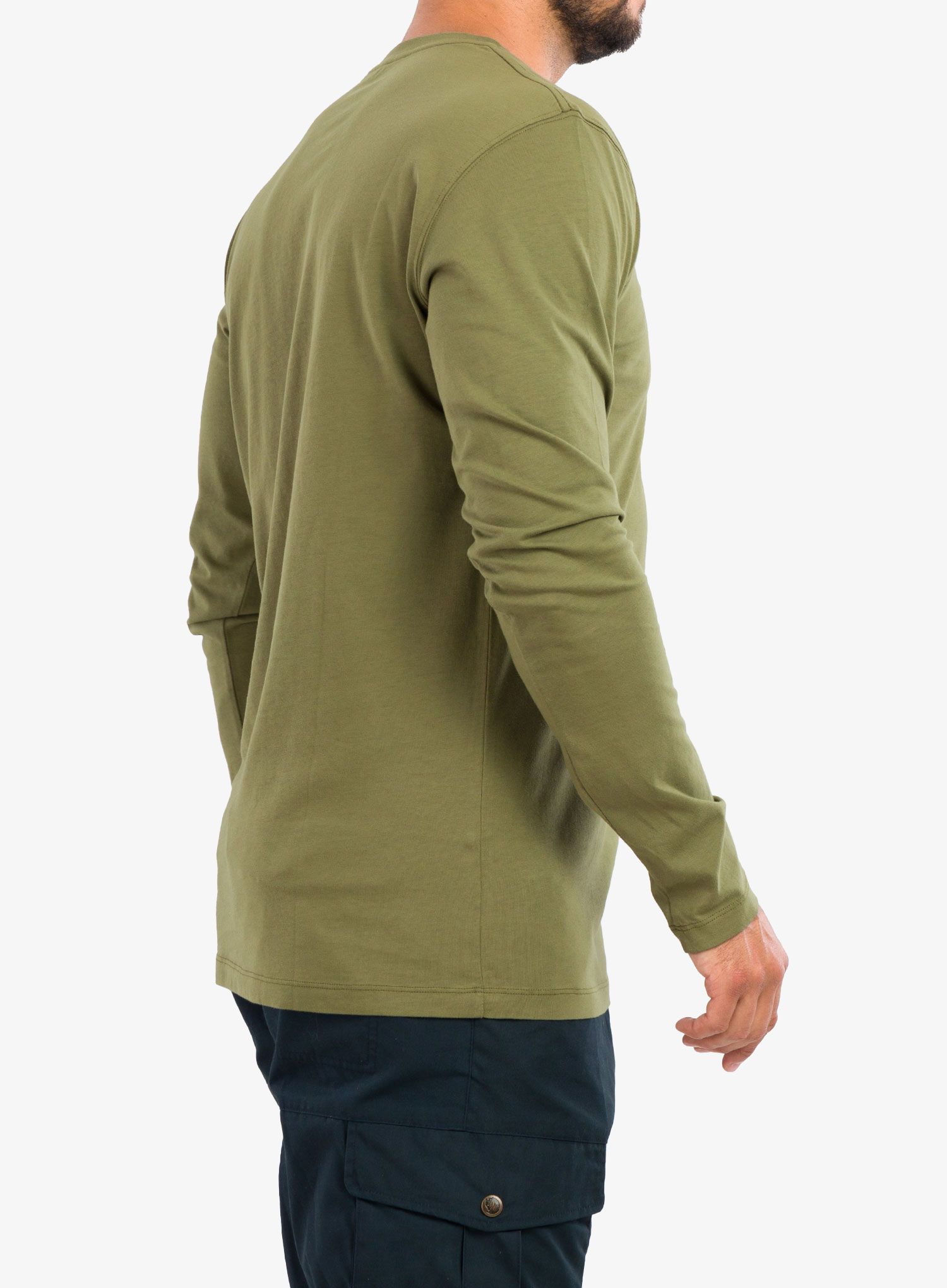Tričko s dlouhým rukávem Fjallraven Forever Nature Badge L/S - green