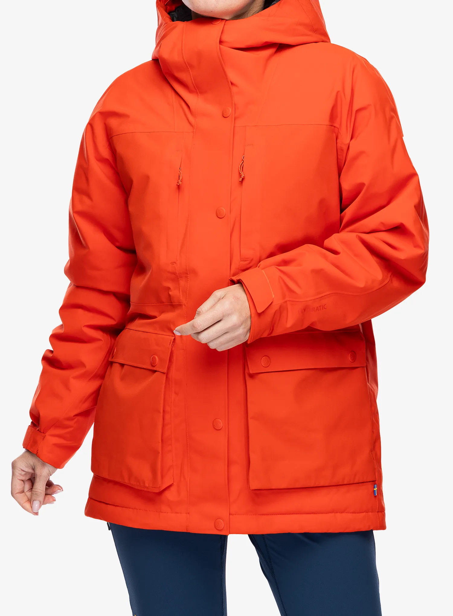 Dámská zimní bunda Fjallraven HC Hydratic Padded Jacket - flame orange