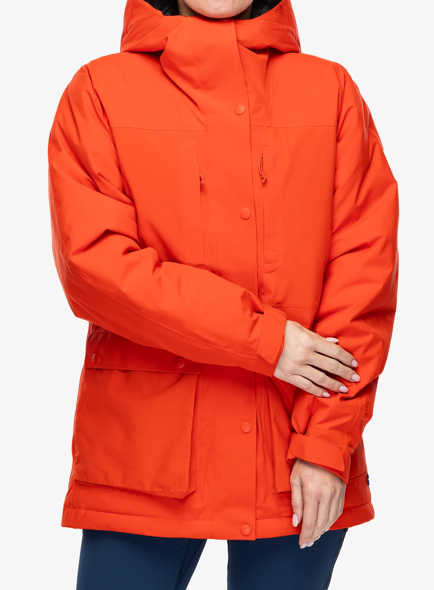 Dámská zimní bunda Fjallraven HC Hydratic Padded Jacket - flame orange