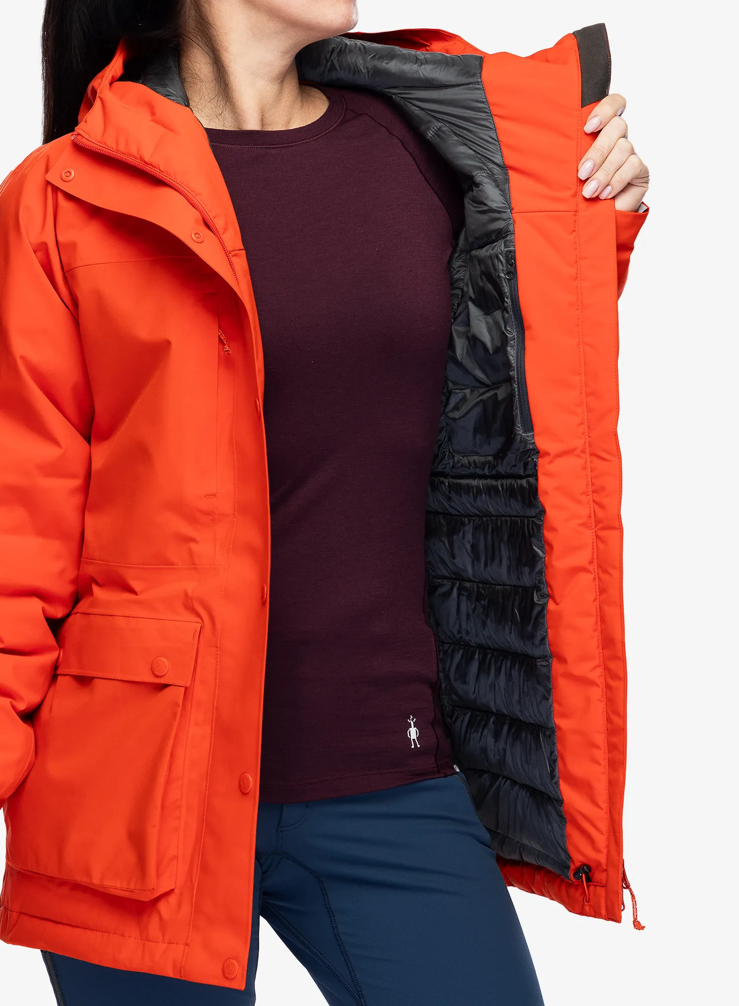 Dámská zimní bunda Fjallraven HC Hydratic Padded Jacket - flame orange