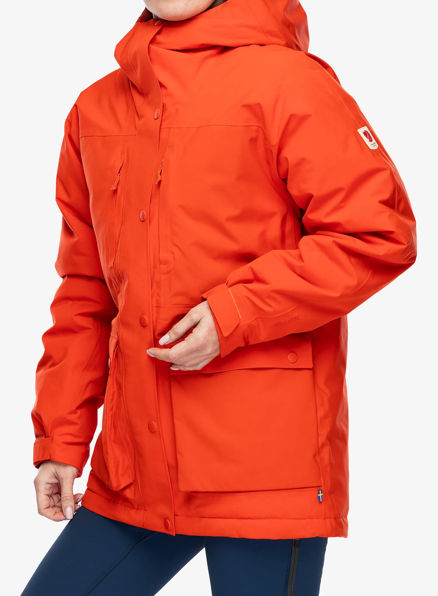 Dámská zimní bunda Fjallraven HC Hydratic Padded Jacket - flame orange