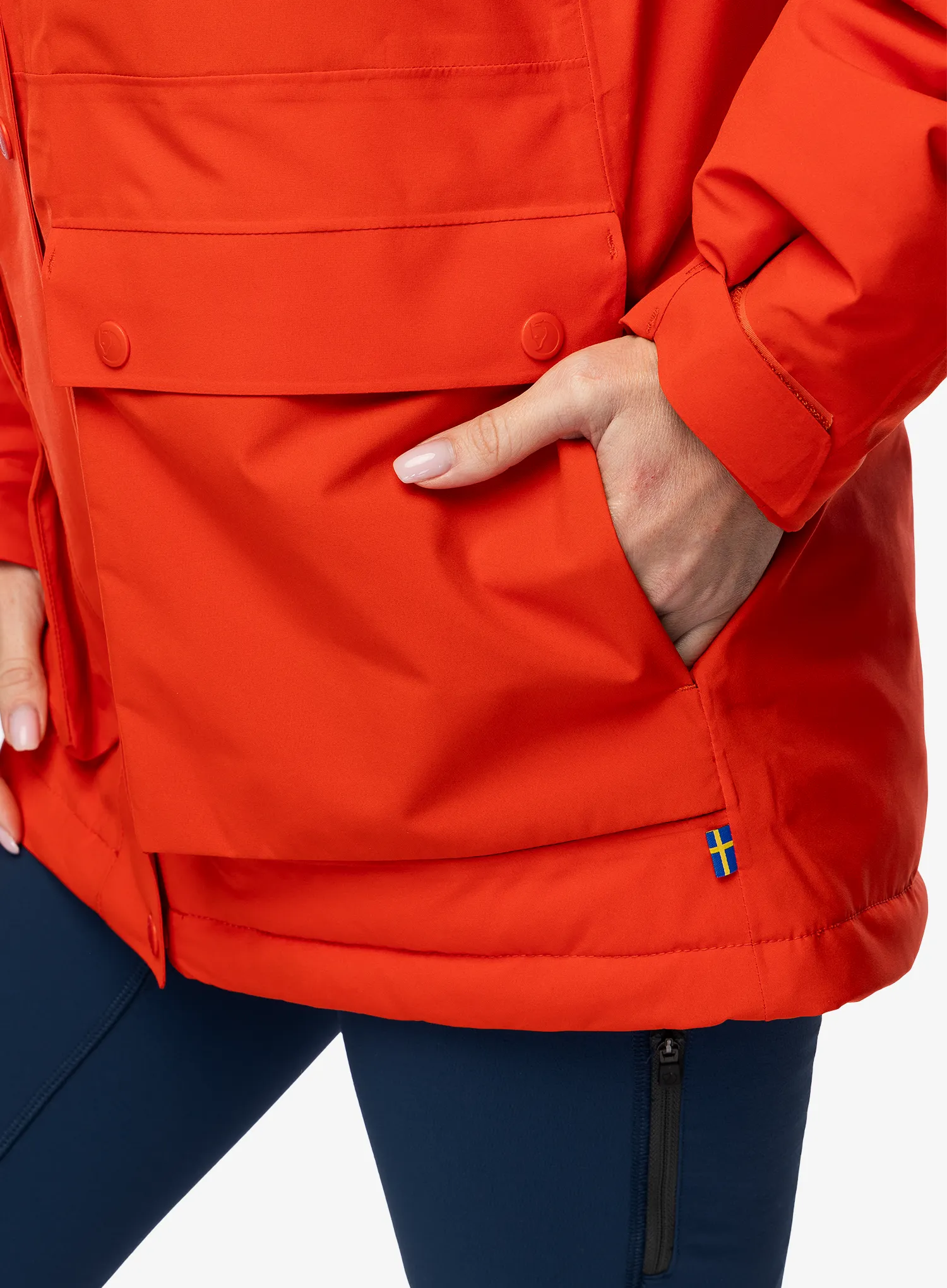 Dámská zimní bunda Fjallraven HC Hydratic Padded Jacket - flame orange