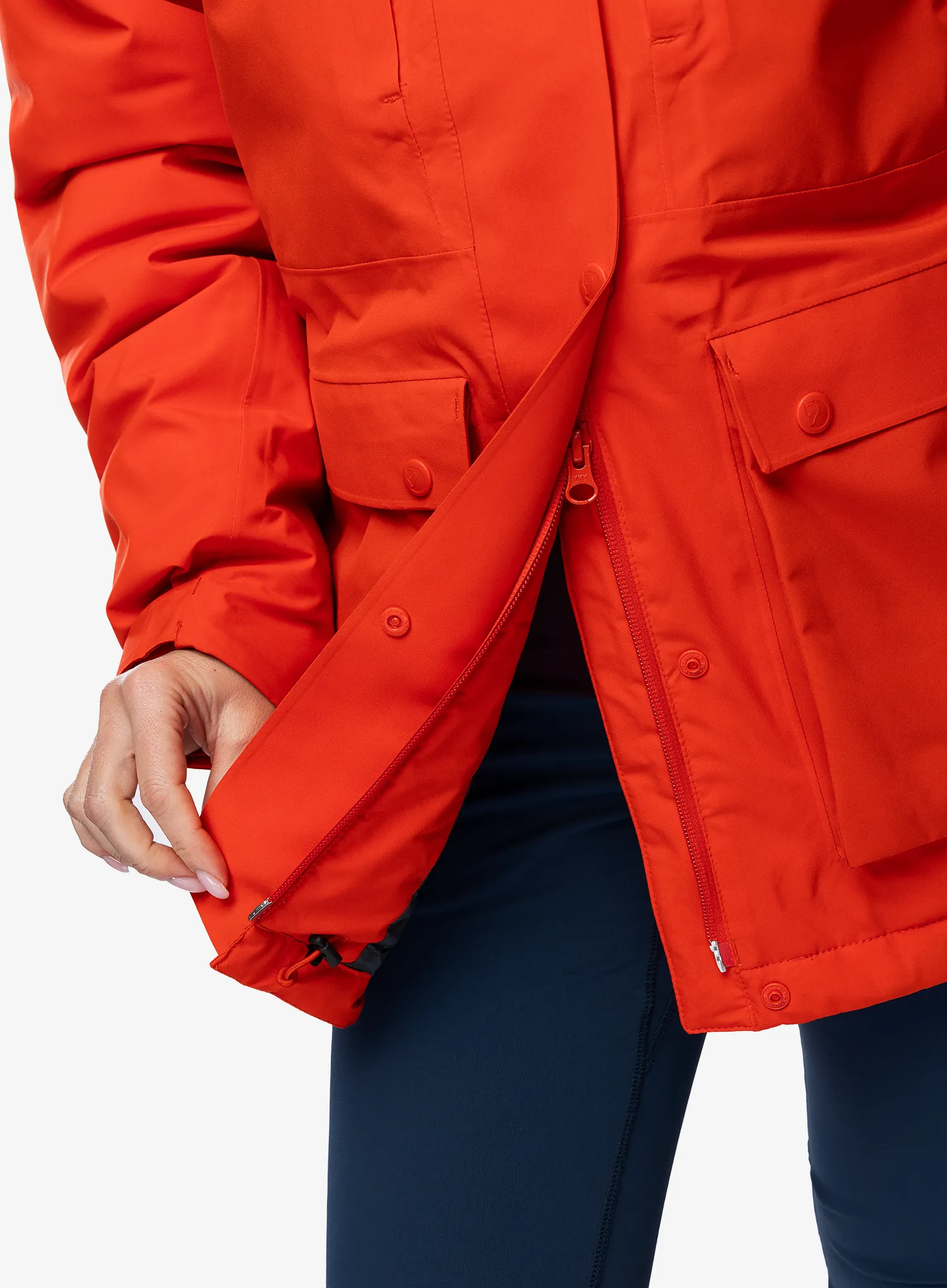 Dámská zimní bunda Fjallraven HC Hydratic Padded Jacket - flame orange