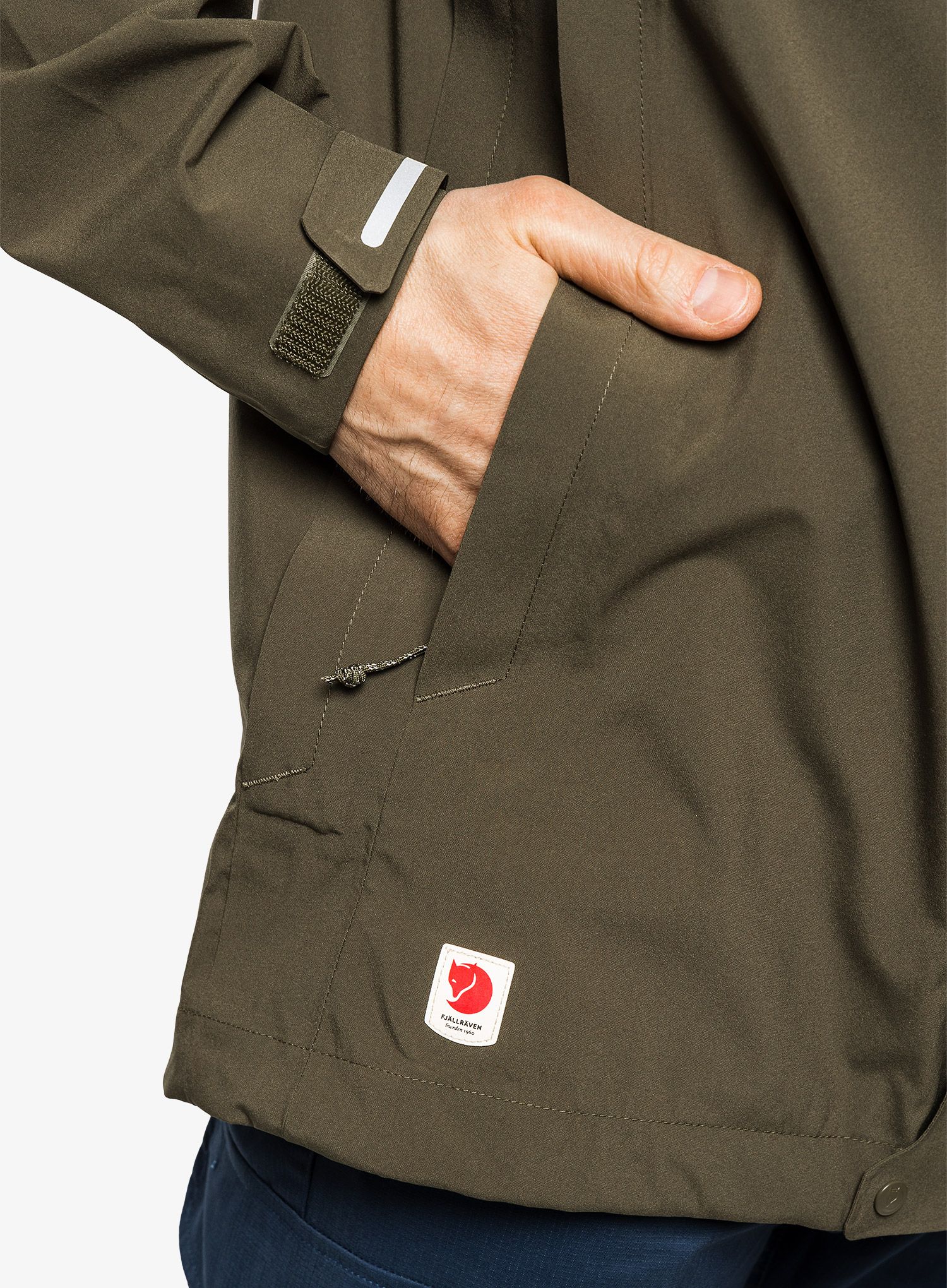 Bunda do deště Fjallraven HC Hydratic Trail Jacket - laurel green