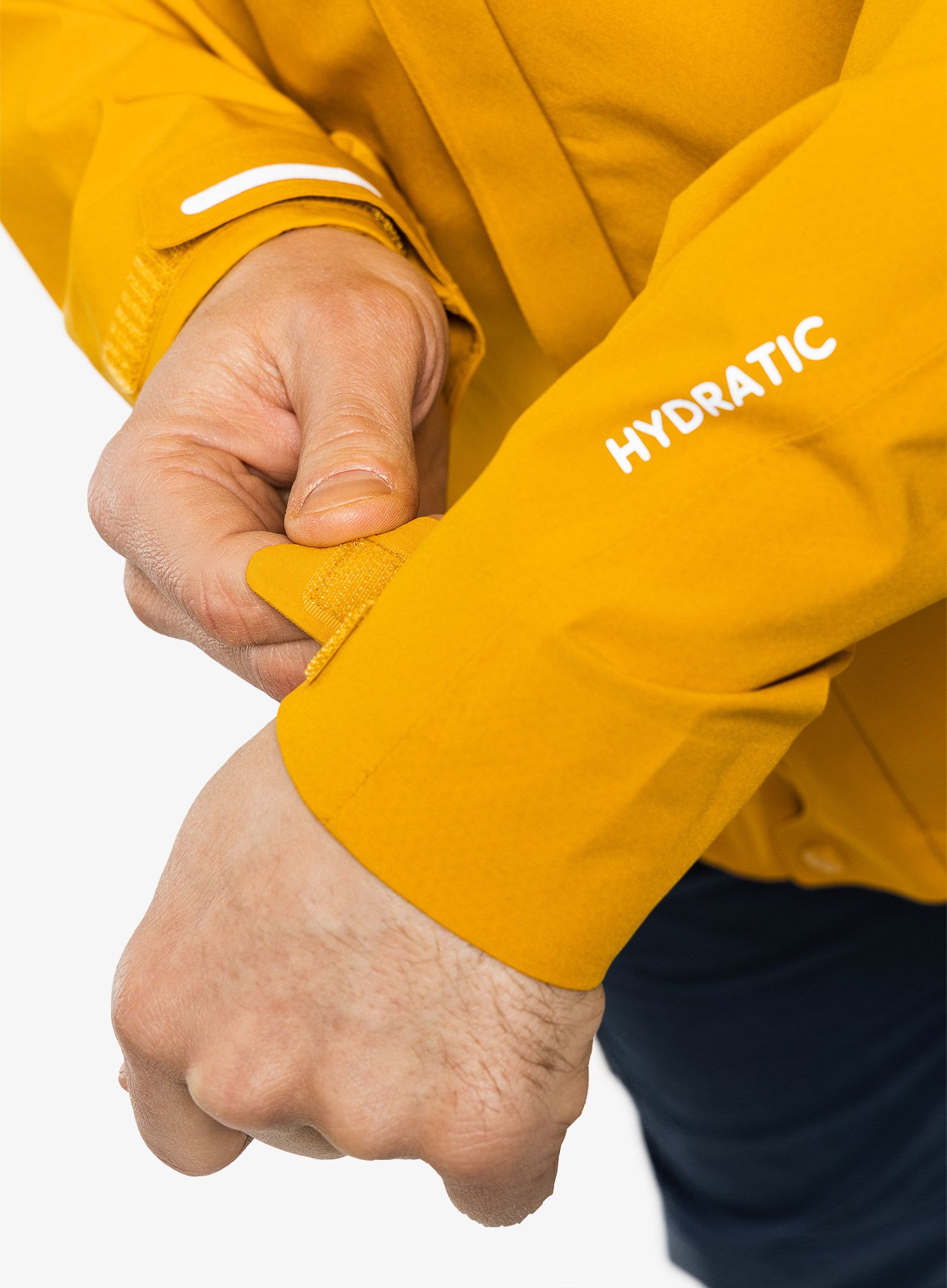Bunda do deště Fjallraven HC Hydratic Trail Jacket - mustard yellow