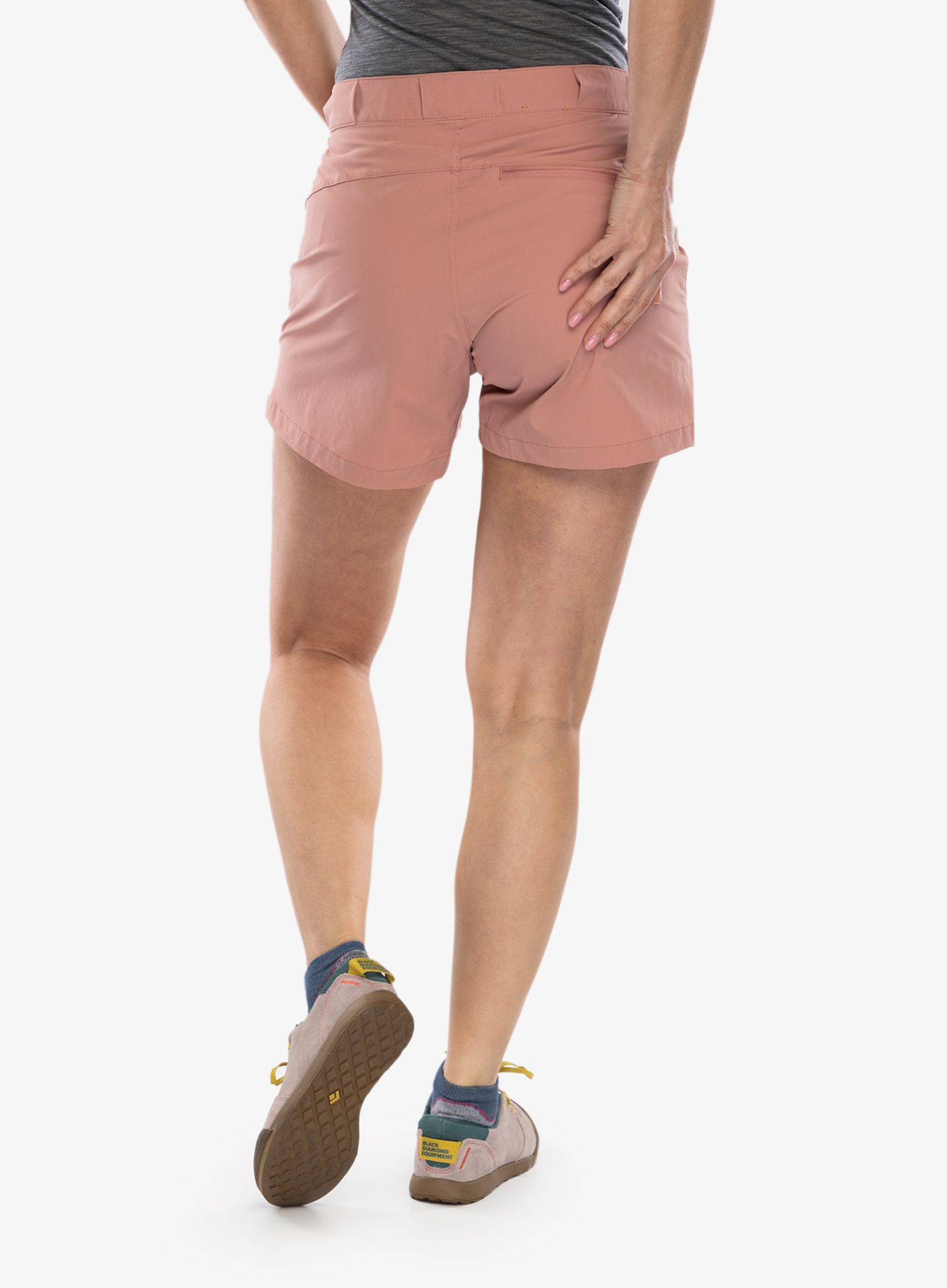 Kraťasy dámské Fjallraven High Coast Lite Shorts - dusty rose