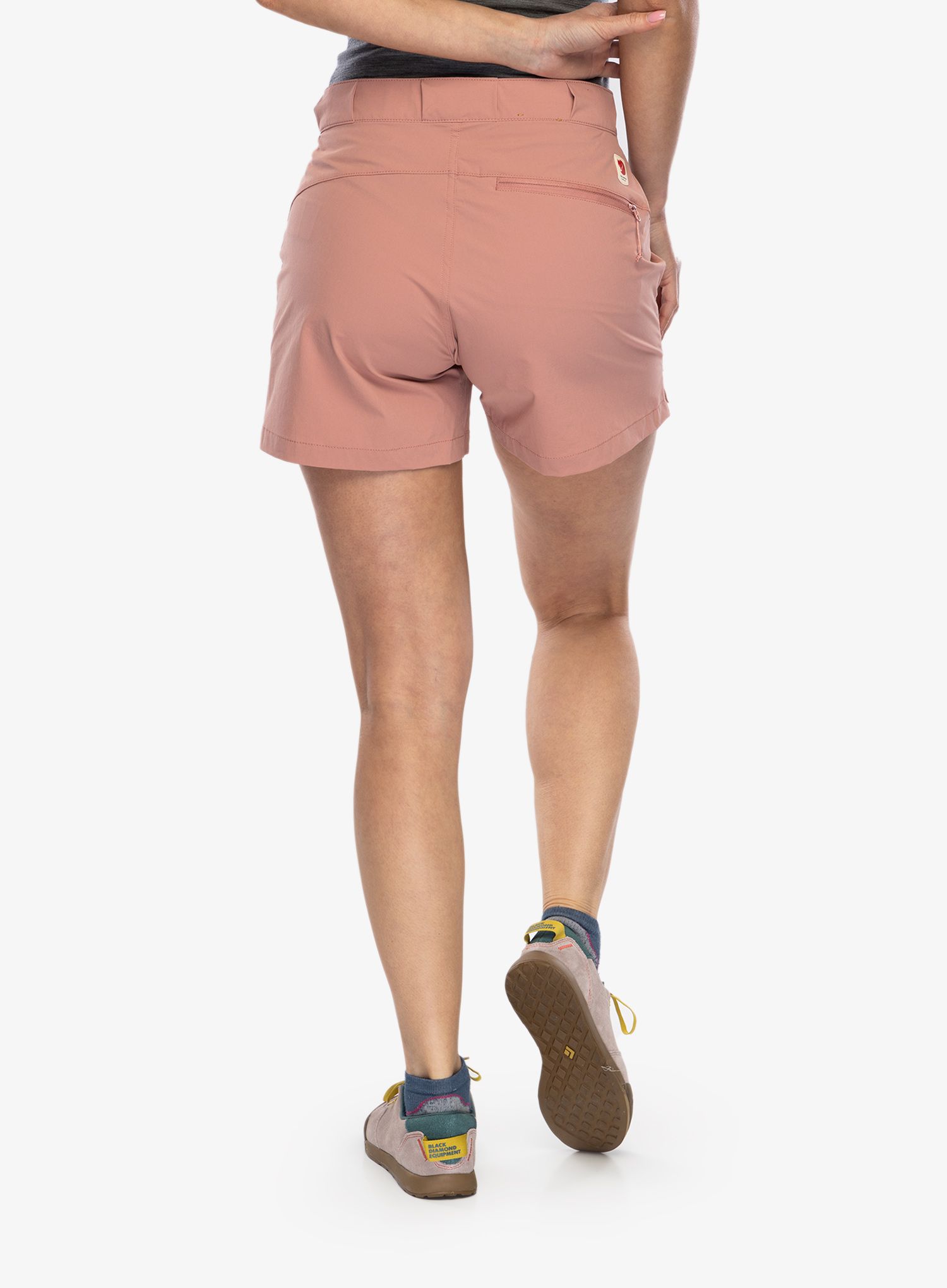 Kraťasy dámské Fjallraven High Coast Lite Shorts - dusty rose