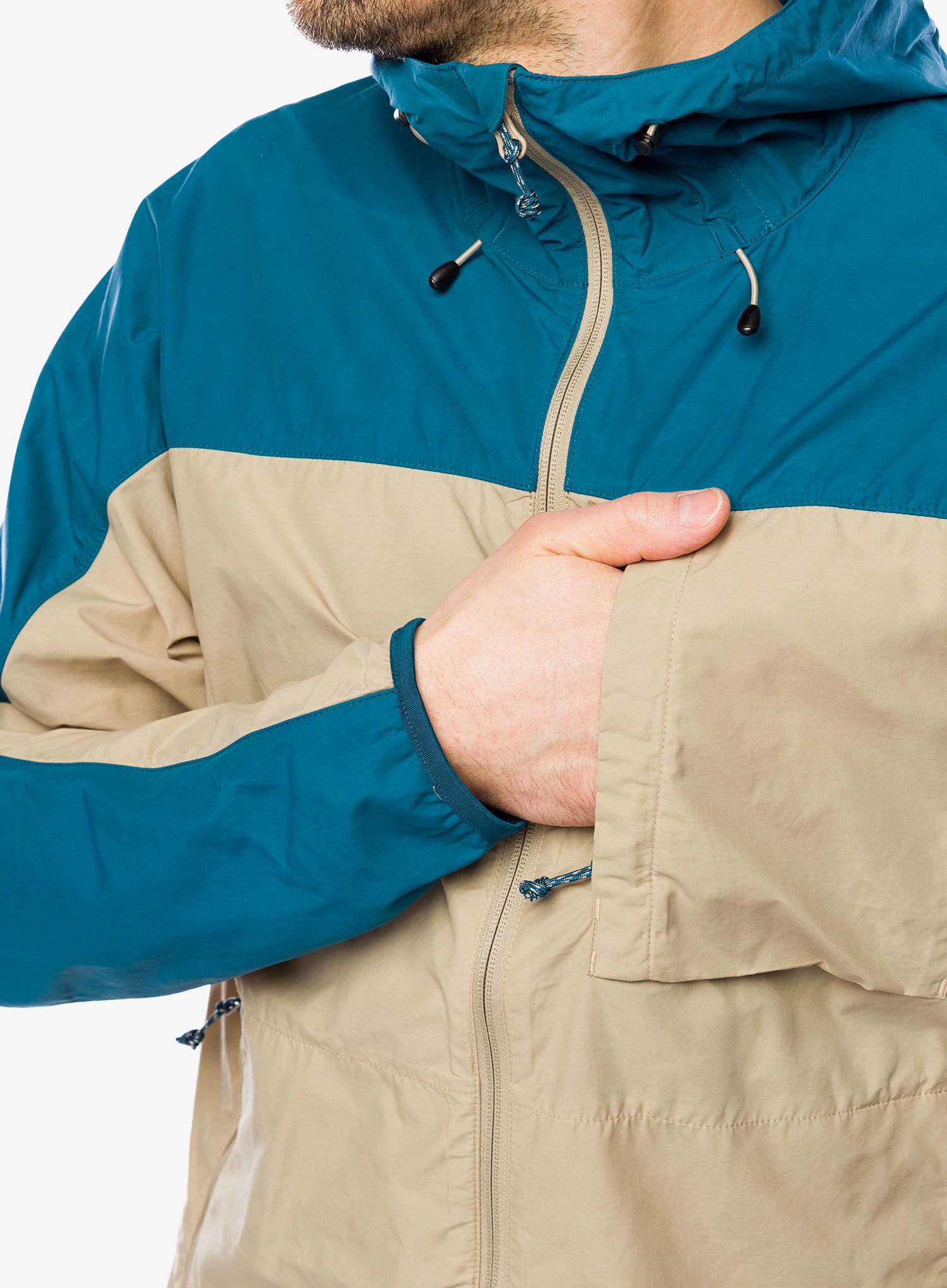 Bunda Fjallraven High Coast Wind Jacket M - fossil/deep sea
