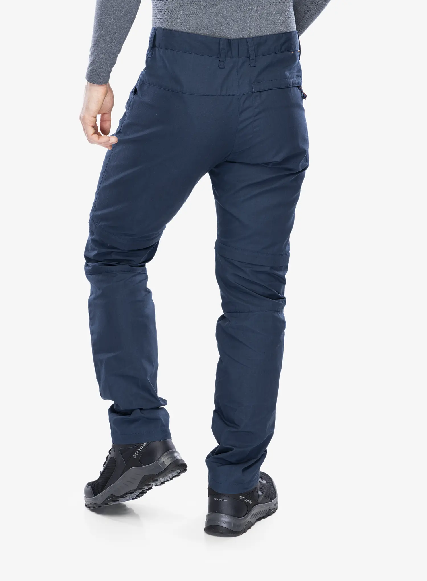 Trekové kalhoty Fjallraven High Coast Zip-Off Trousers - navy