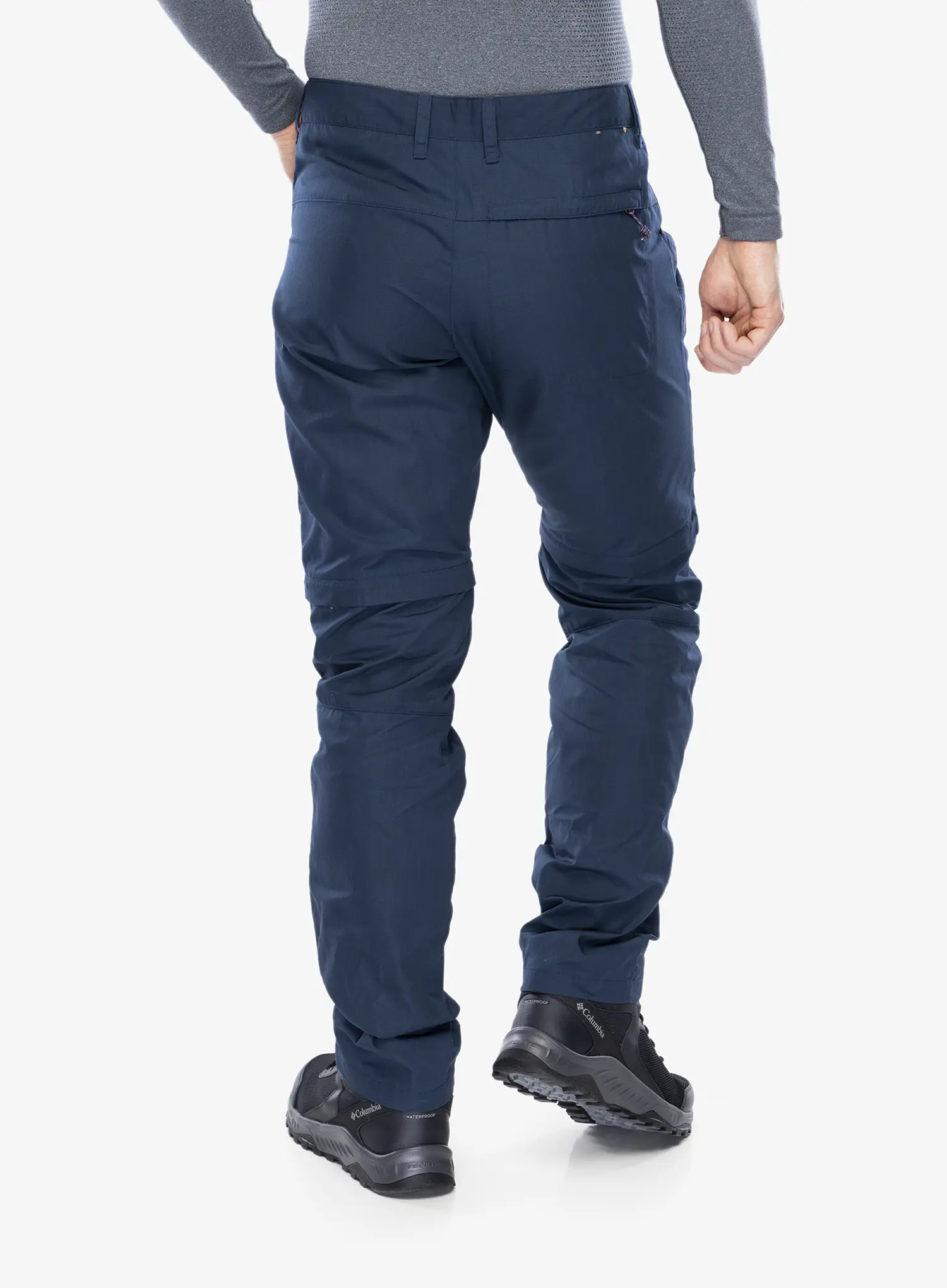 Trekové kalhoty Fjallraven High Coast Zip-Off Trousers - navy