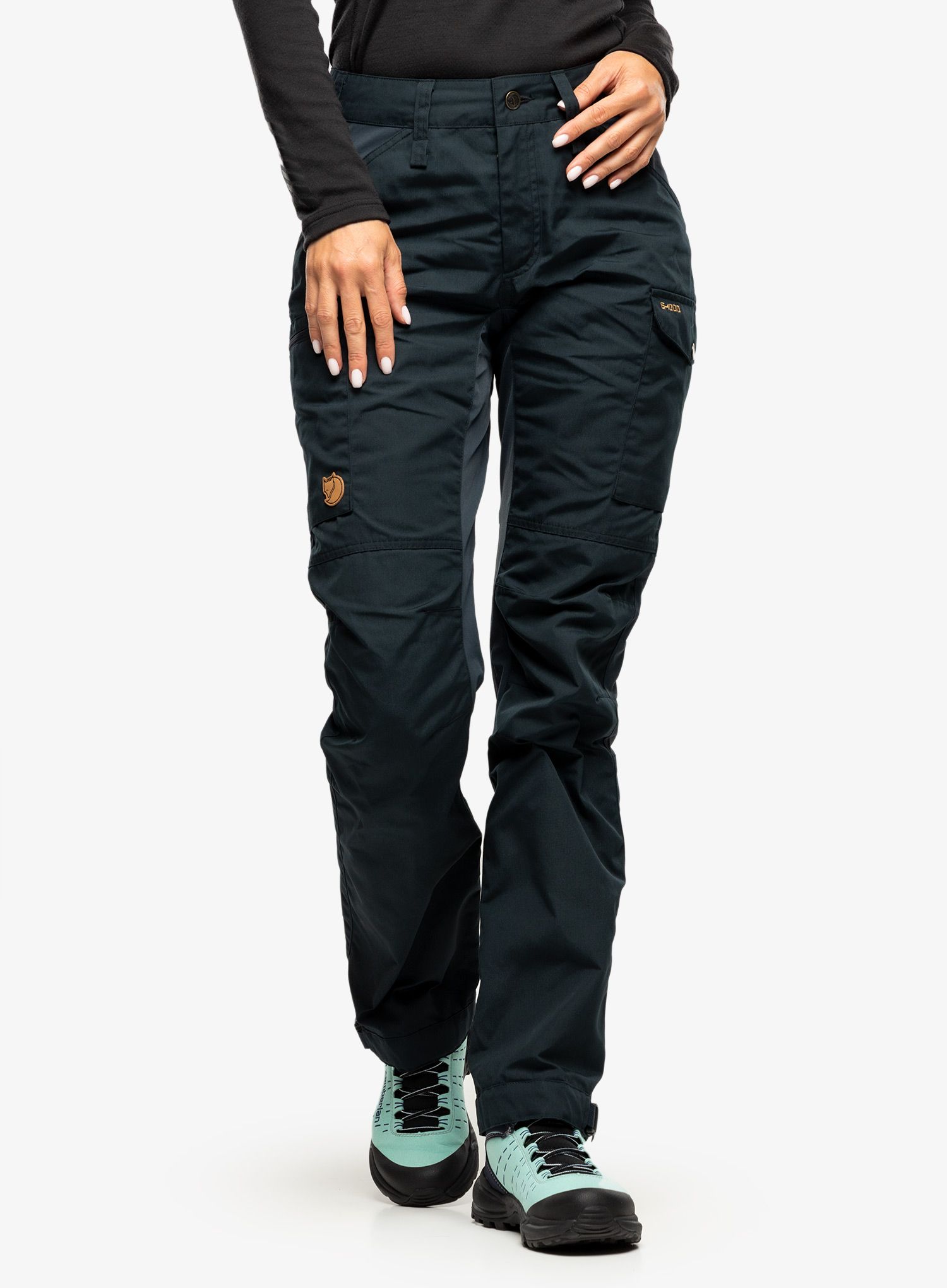 Kalhoty dámské Fjallraven Kaipak Trousers Curved - dark navy