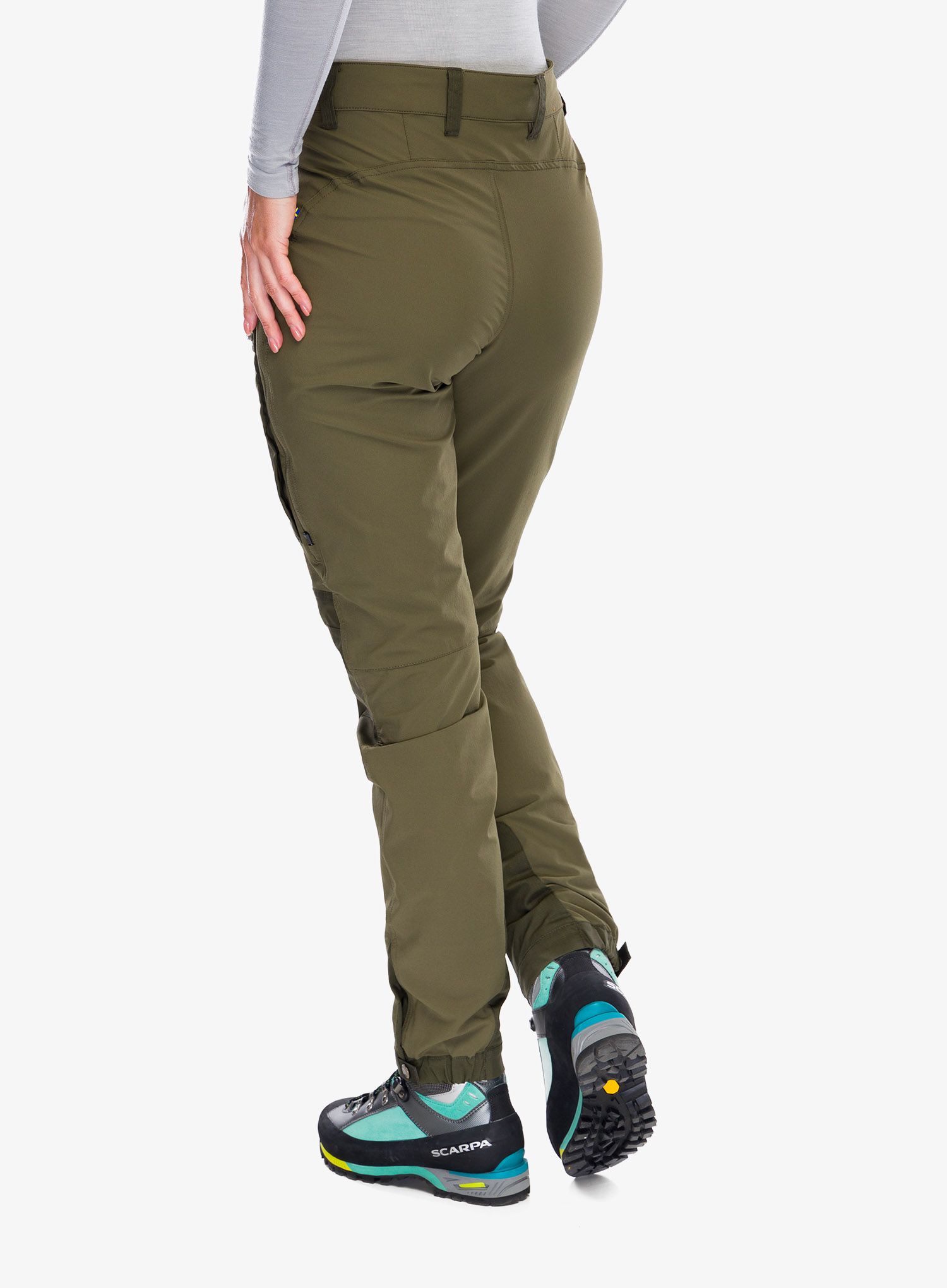 Trekové kalhoty dámské Fjallraven Keb Agile Trousers - laurel green/deep forest