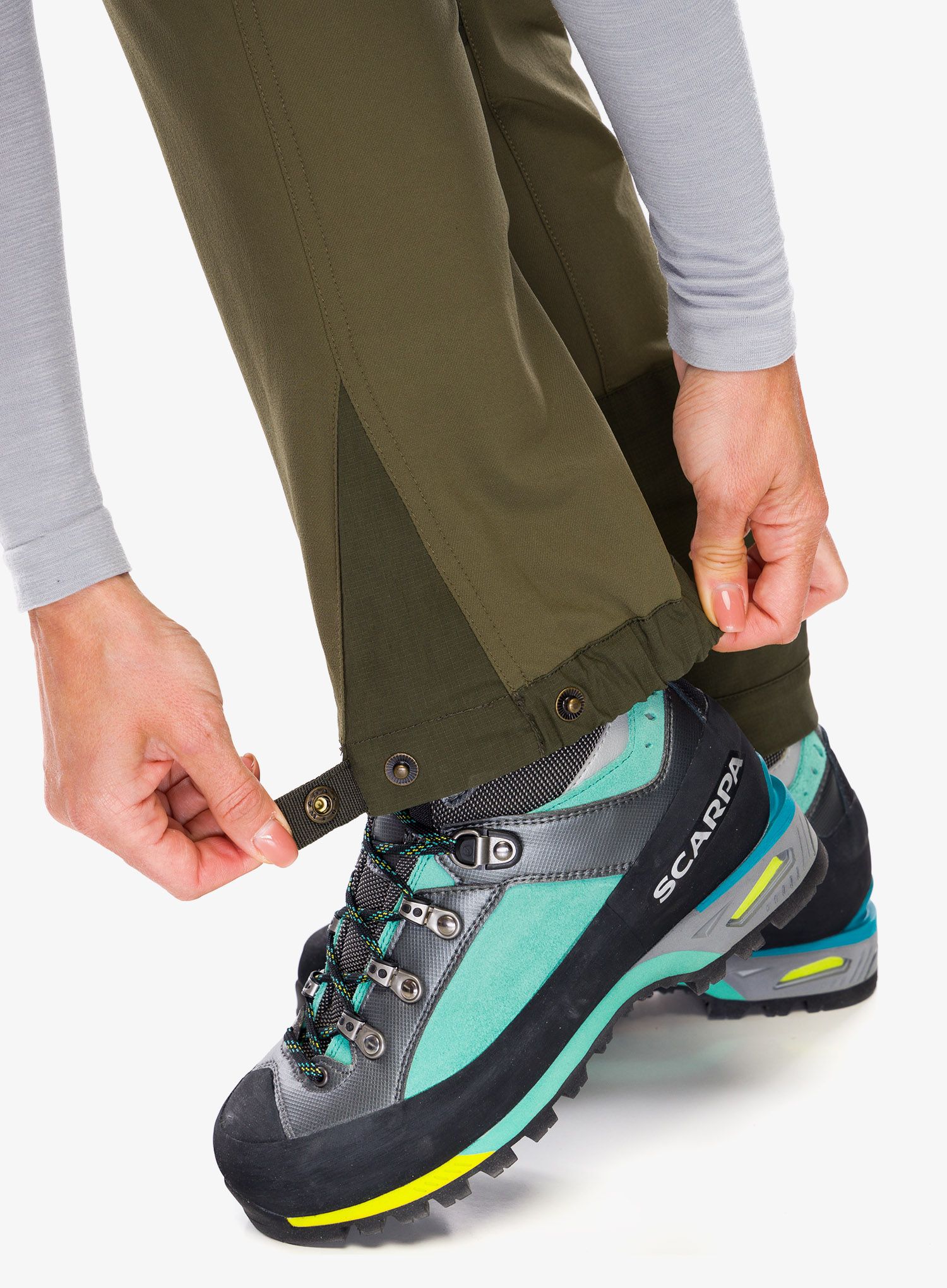 Trekové kalhoty dámské Fjallraven Keb Agile Trousers - laurel green/deep forest