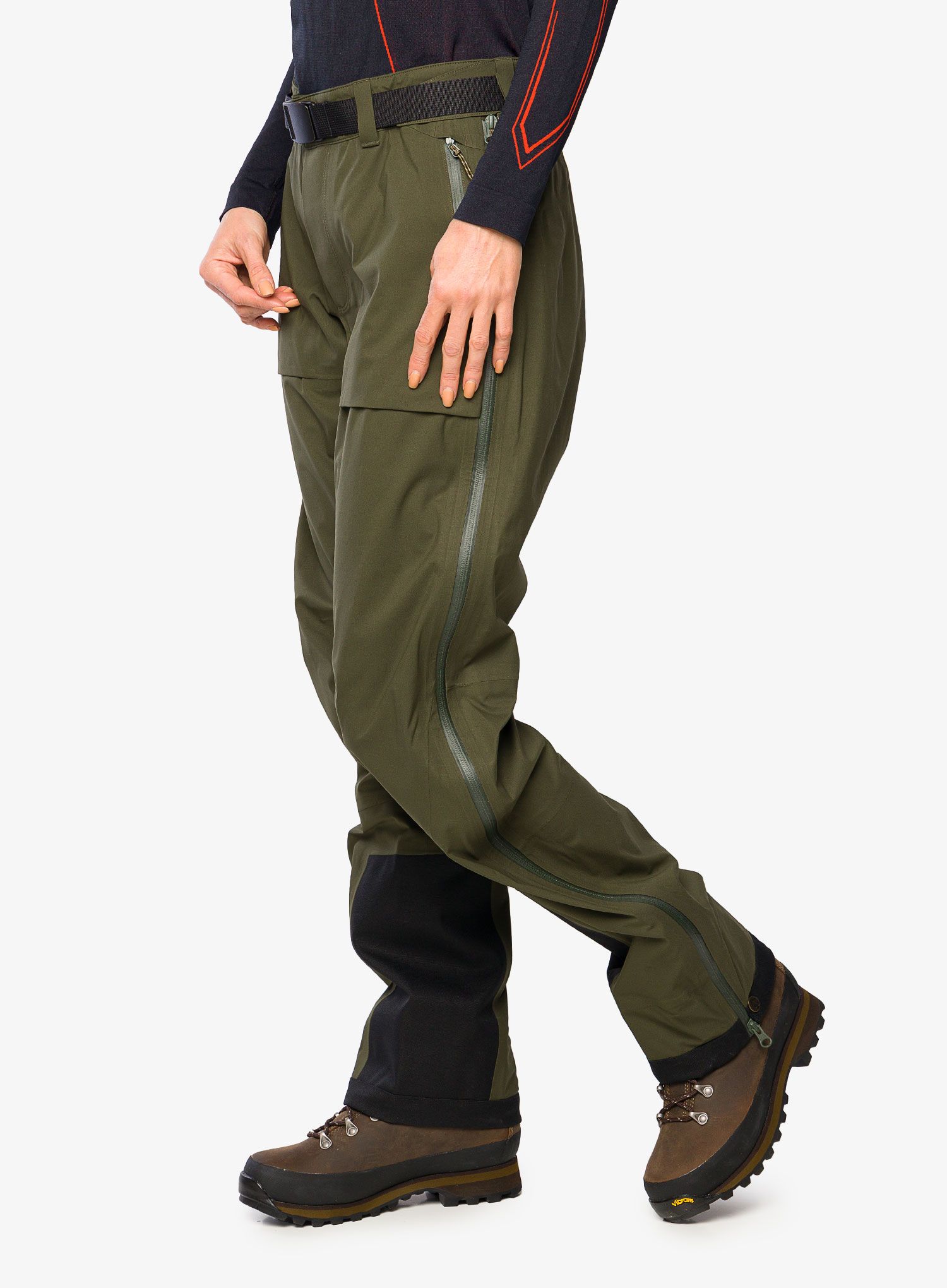 Dámské kalhoty Fjallraven Keb Eco-Shell Trousers - deep forest