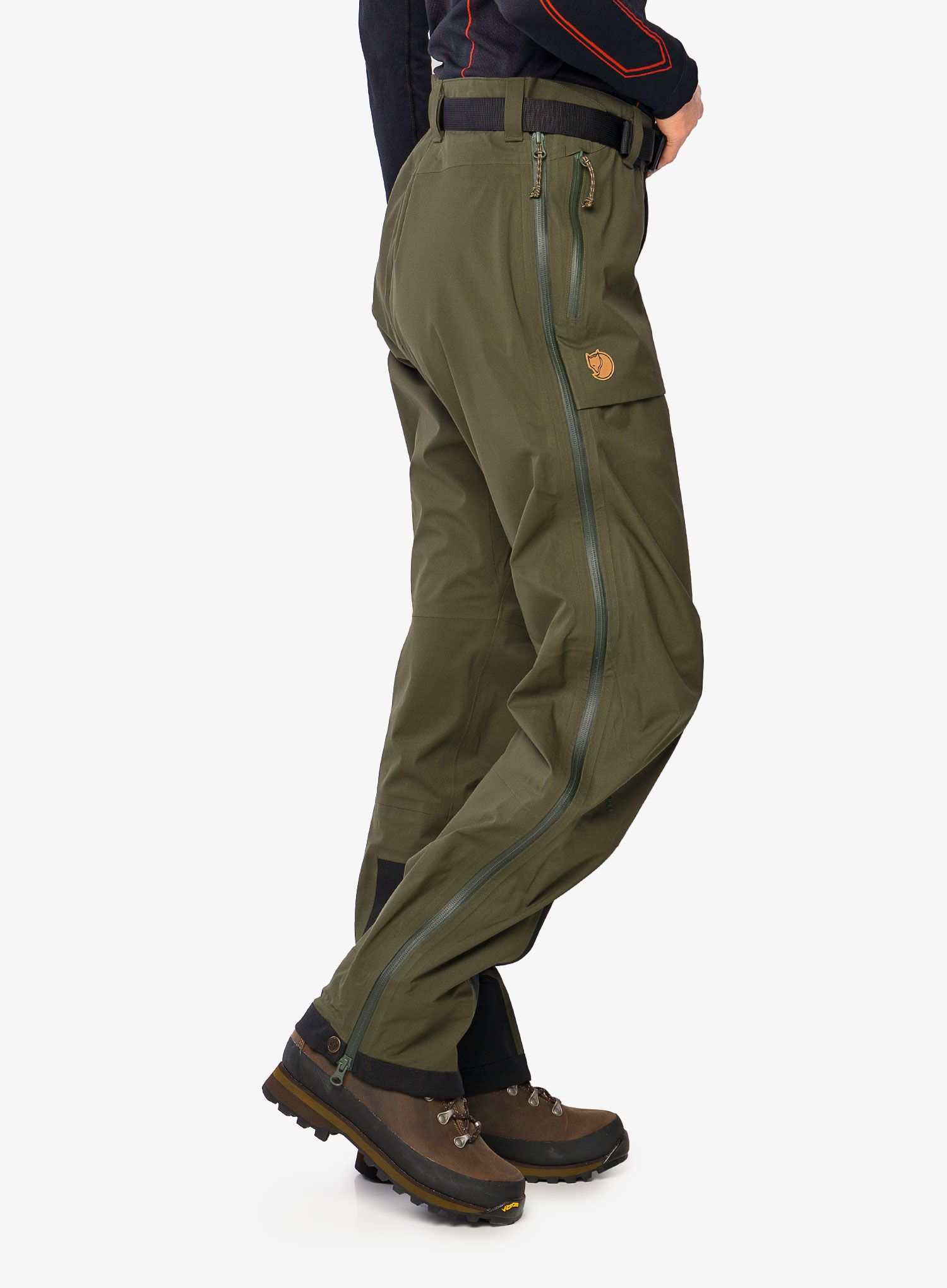 Dámské kalhoty Fjallraven Keb Eco-Shell Trousers - deep forest