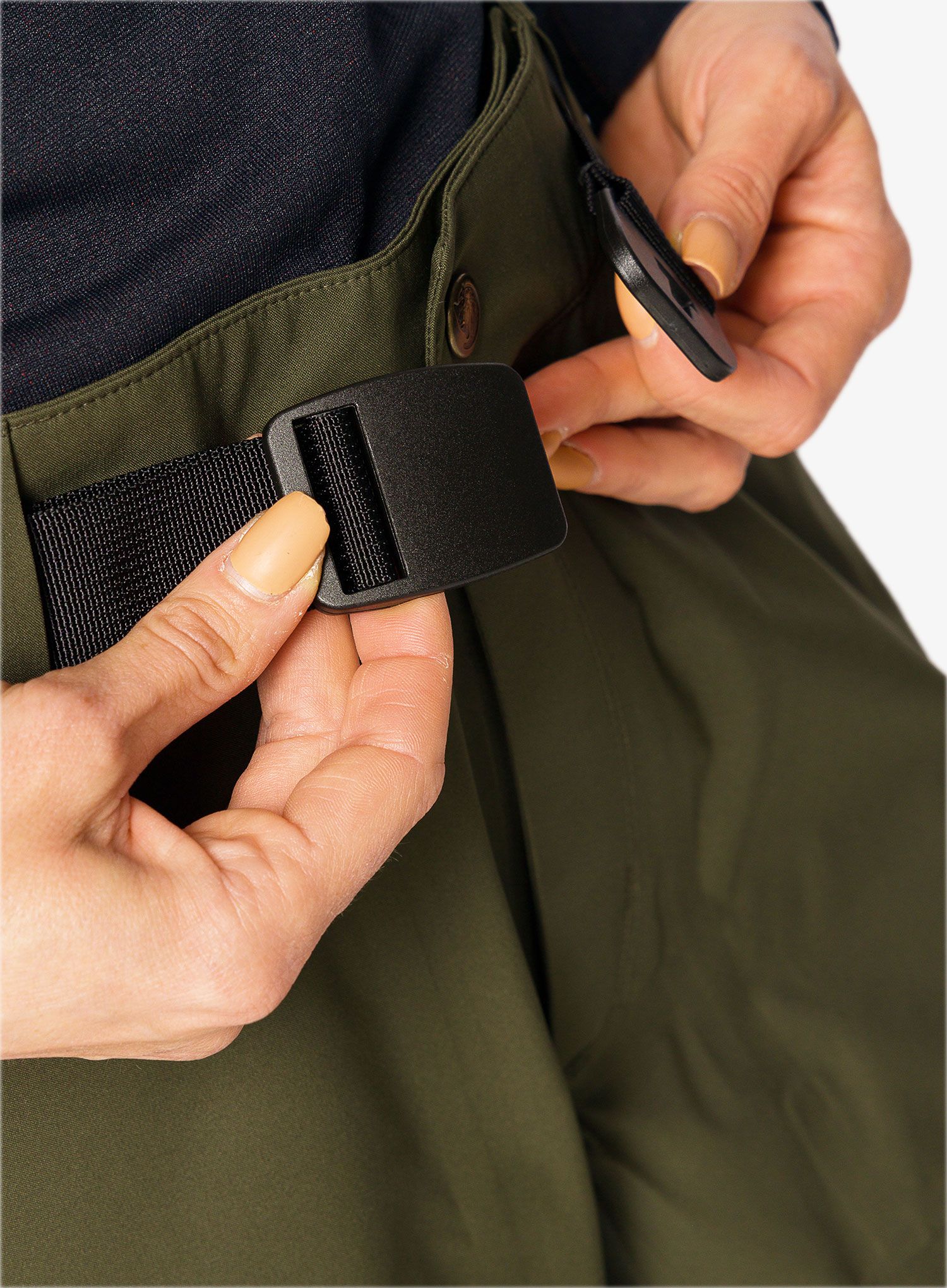 Dámské kalhoty Fjallraven Keb Eco-Shell Trousers - deep forest
